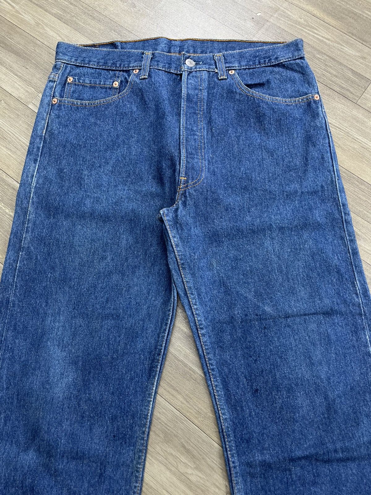 Levi's Vintage Clothing 🇺🇸1990s Vintage Levis 501XX 38x32 Straight Leg Blue Jeans Size US 38 / EU 54 - 2 Thumbnail