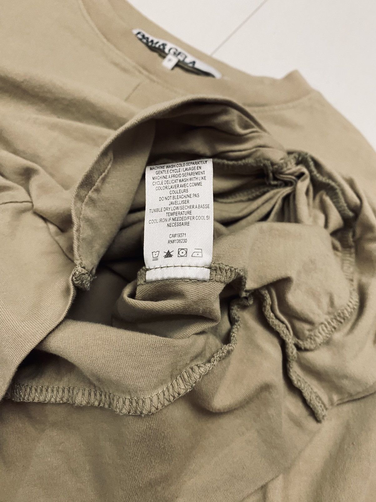 Pam & Gela PAM & GELA Twist Front Combed Cotton Long Sleeve Tee S/P VGC Size S / US 4 / IT 40 - 14 Thumbnail
