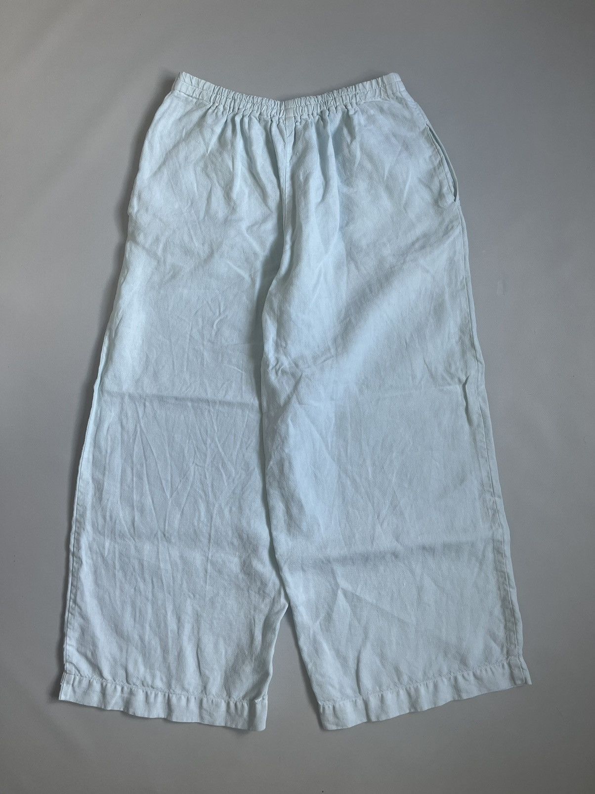 OSKA OSKA Balloon Washed Linen Turquoise Trousers Size 34" / US 12 / IT 48 - 11 Thumbnail