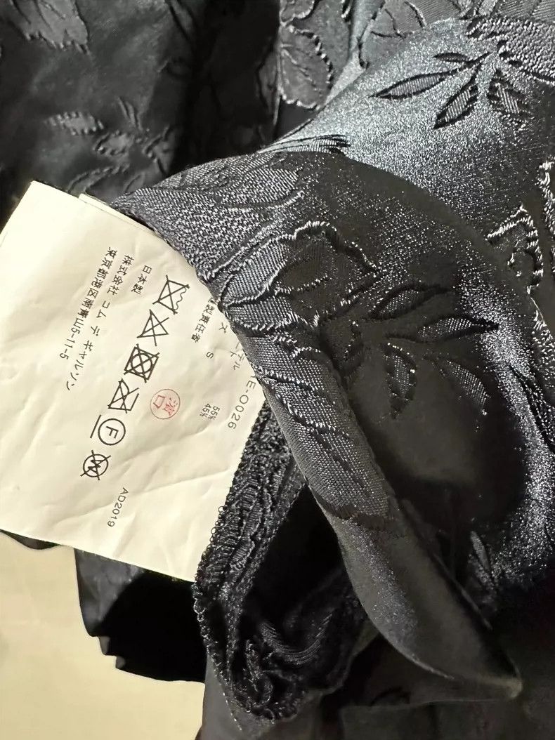 Comme Des Garcons Dress with round front and embroidered j