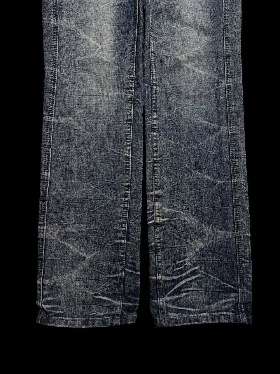 Other INSANE 90s Style Japanese Smoke Mudwash Clawmark Dark Jeans Size US 30 / EU 46 - 8 Thumbnail