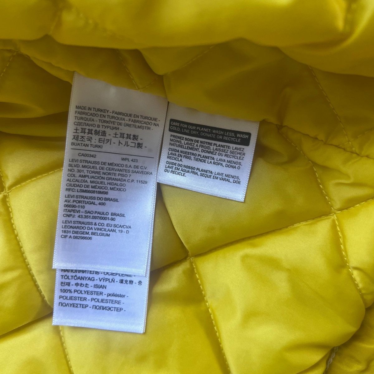 Levi's × Supreme Supreme x Levis Quilted Tucker Jacket Yellow Size US L / EU 52-54 / 3 - 8 Thumbnail