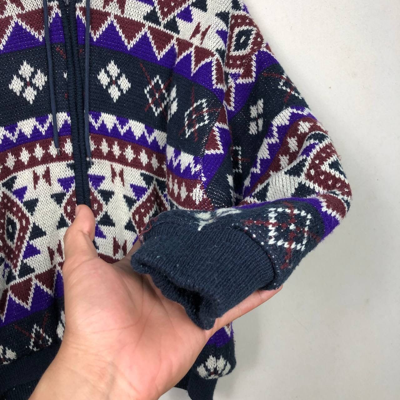 Native Vintage Native Navajo Aztec Wool Jacket Hooded Winter Size US M / EU 48-50 / 2 - 4 Thumbnail