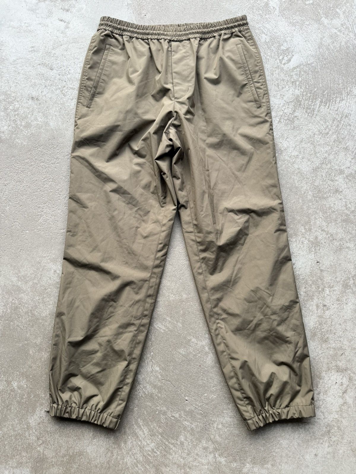 image of Helmut Lang Nylon Overpants in Green, Men's (Size 33)