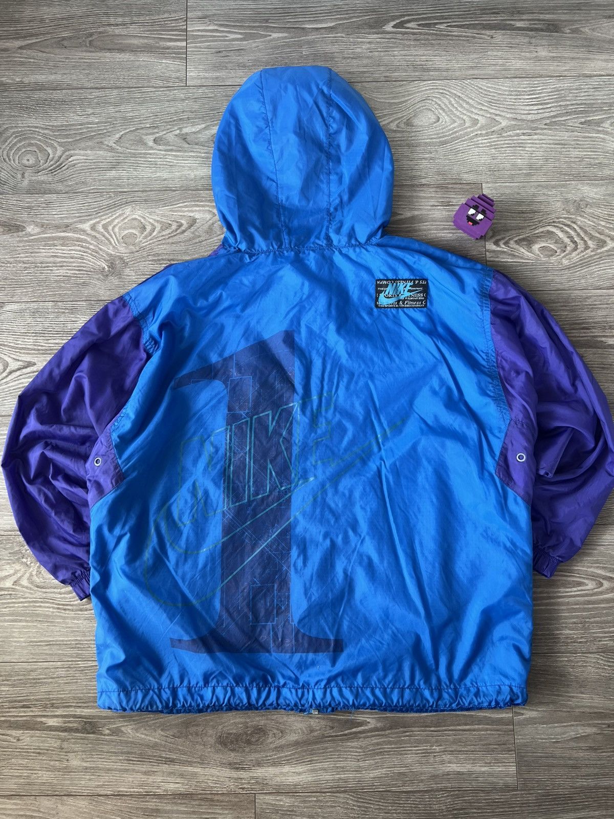 Nike ‼️VINTAGE NIKE 80s BIG LOGO ARCHIVAL WINDBREAKER JACKET‼️ Size US XL / EU 56 / 4 - 16 Thumbnail