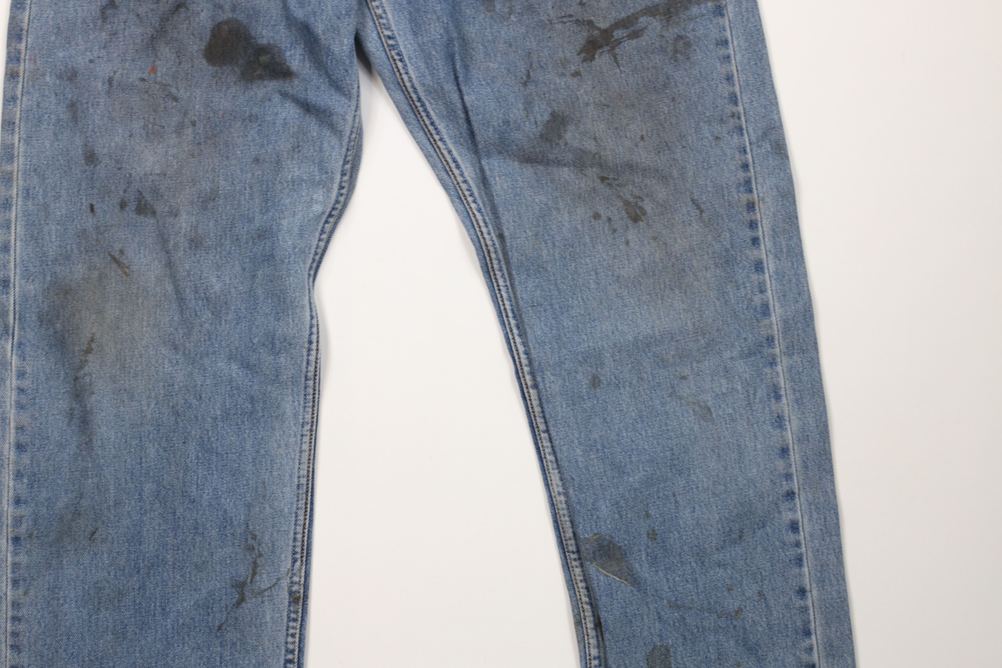 Levi's Vintage Y2K 2003 Levis 505 Regular Straight Leg Jeans Blue Size US 38 / EU 54 - 4 Thumbnail