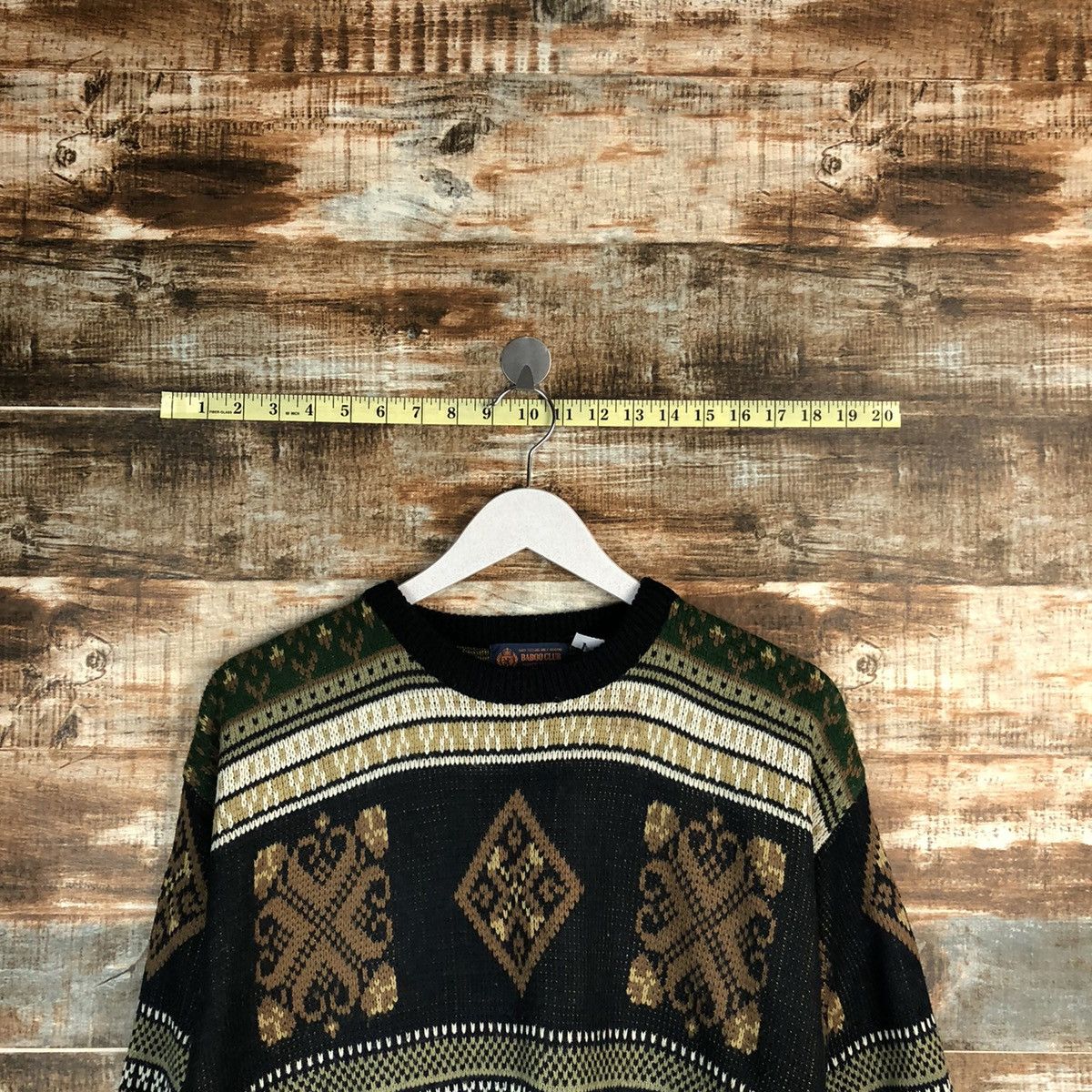 Homespun Knitwear Bamboo Club Green Knitwear vintage #A1689 Size US M / EU 48-50 / 2 - 4 Thumbnail