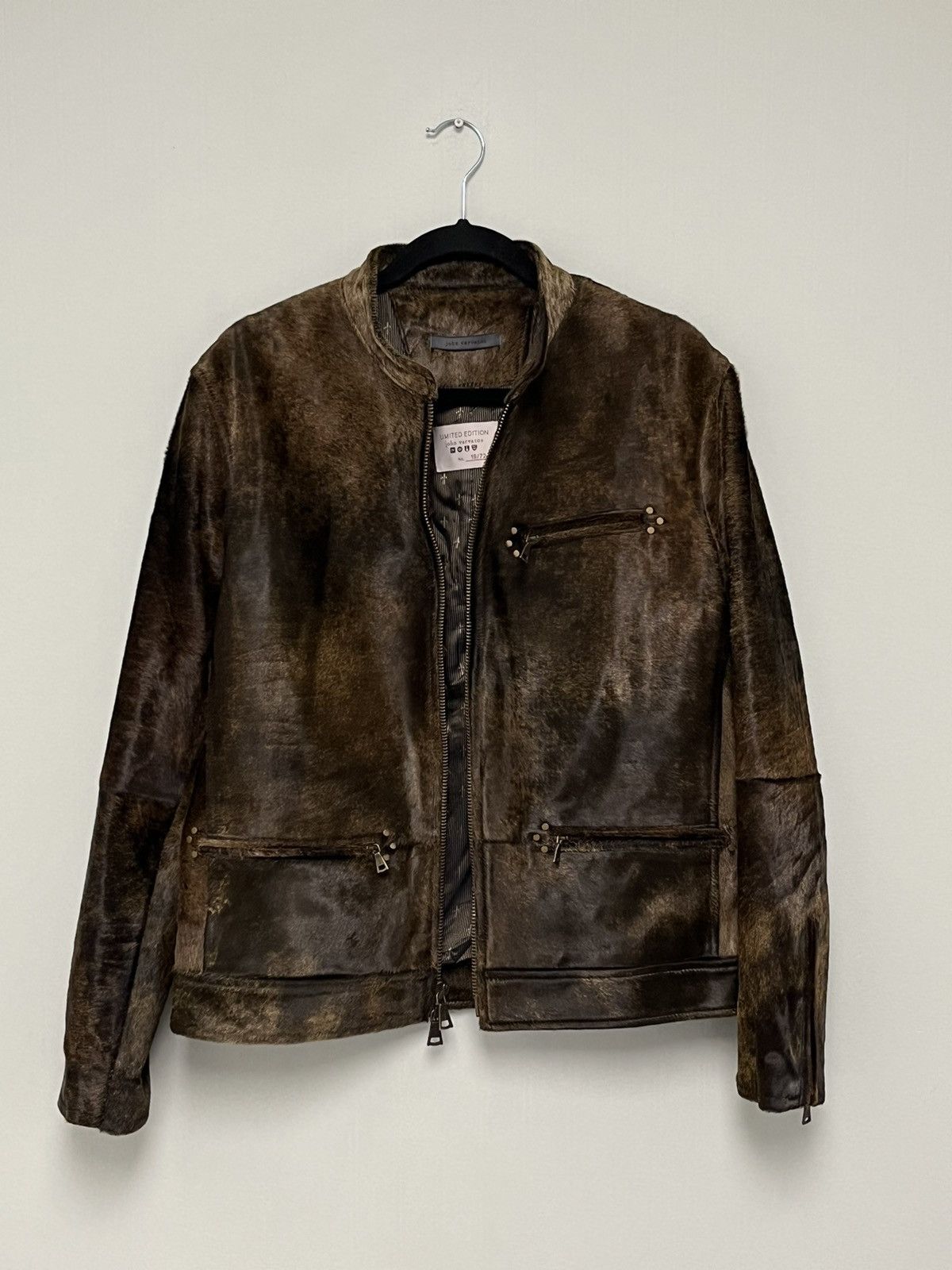 John Varvatos Calf hair Moto Jacket. Size 50 Size US M / EU 48-50 / 2 - 19 Thumbnail