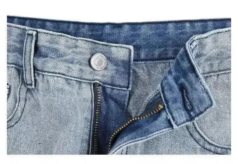 Japanese Brand Ripped Hole High Street Retro Jeans Wide Leg Size US 32 / EU 48 - 4 Thumbnail