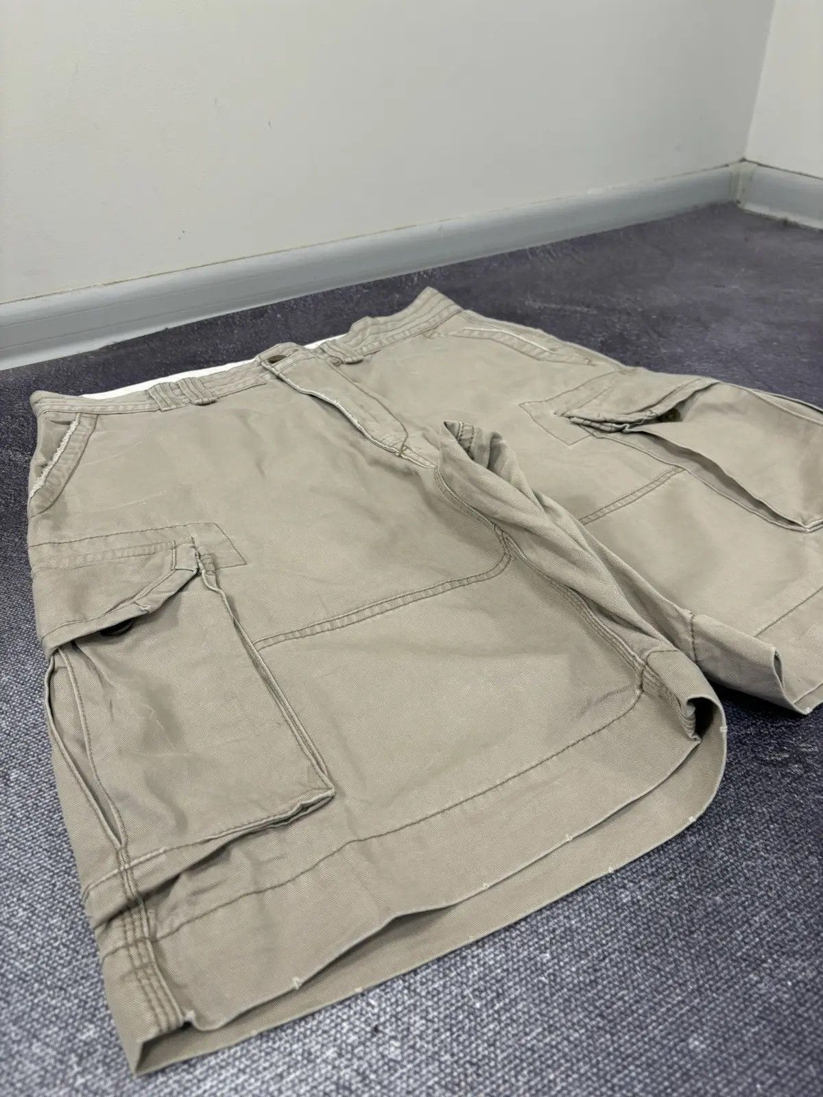 Polo Ralph Lauren × Ralph Lauren × Vintage Vintage Polo Ralph Lauren Y2K Military Hype Cargo Shorts Size US 33 - 4 Thumbnail