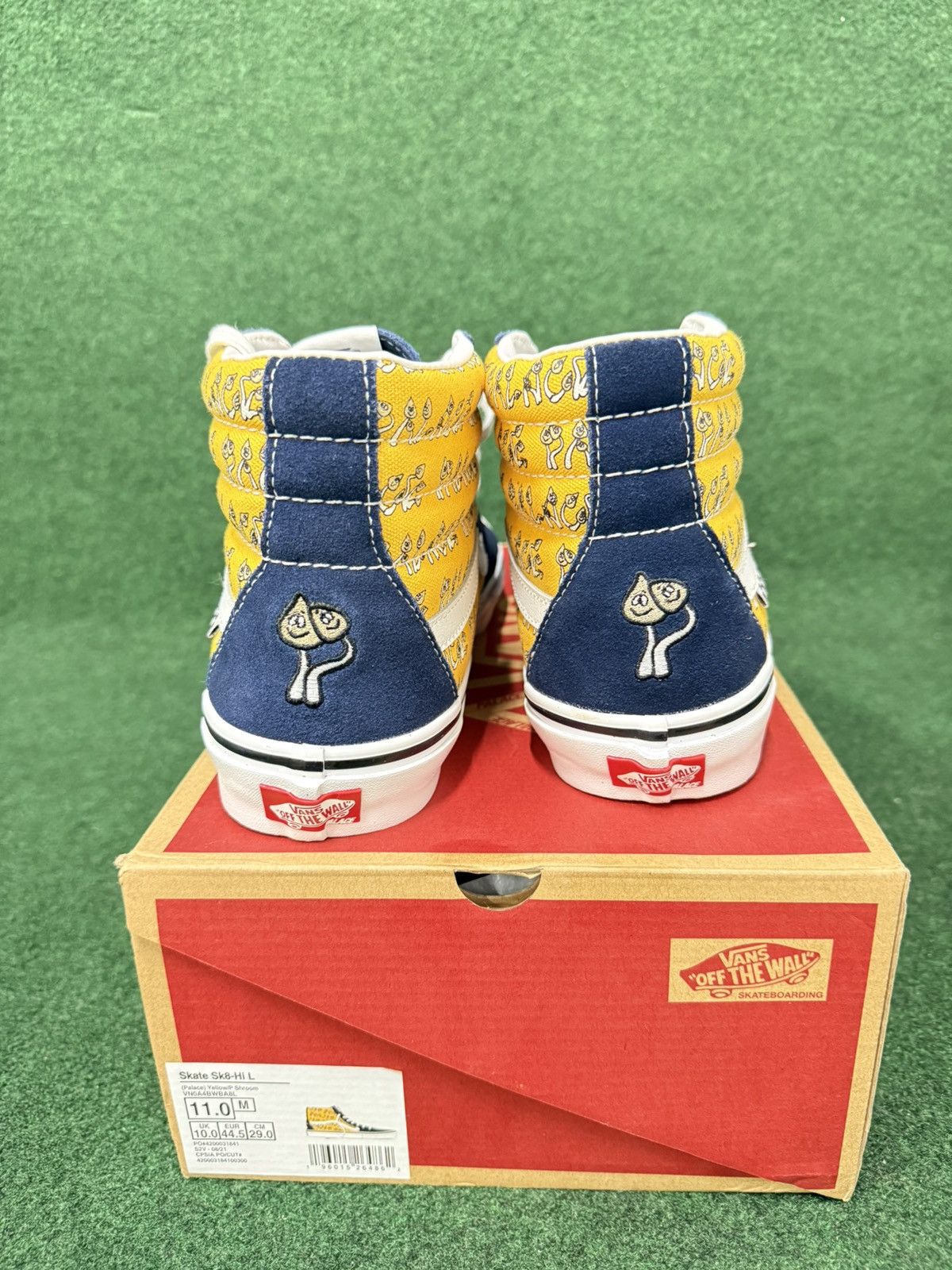 Vans Palace x Vans Skate Sk8-Hi P Shroom Yellow Size US 11 / EU 44 - 6 Thumbnail