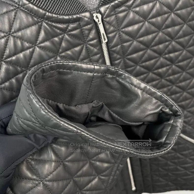 Hermes Hermes Quilted Leather Jacket with Diamond Pattern Cotton Size XS / US 0-2 / IT 36-38 - 3 Thumbnail