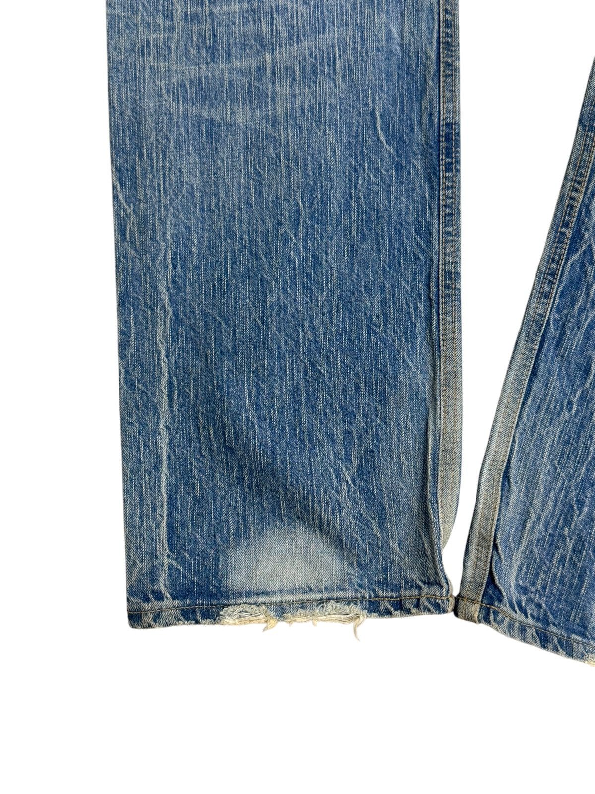 Edwin × Japanese Brand VINTAGE EDWIN 502 SUN FADED CLAWS MARKS DISTRESSED DENIM Size US 34 / EU 50 - 14 Thumbnail