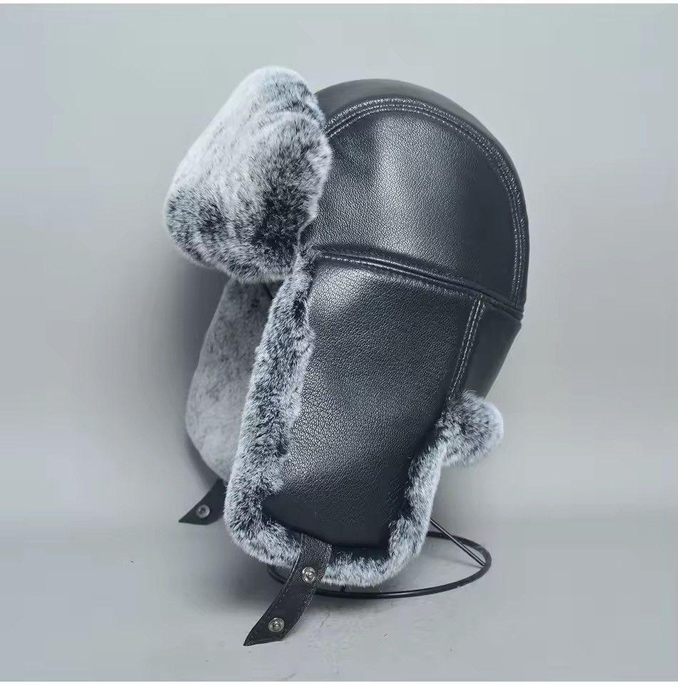 Japanese Brand Unisex RealRabbit Fur Ushanka Trapper Hat Size S Size ONE SIZE - 5 Thumbnail