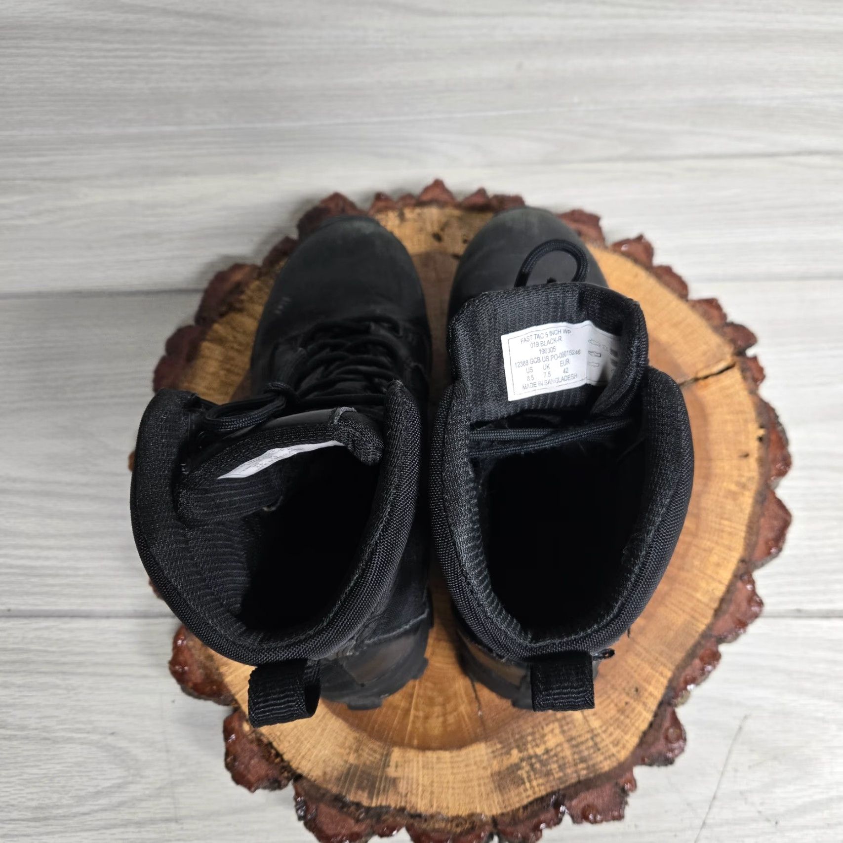 Vintage VINTAGE? No. 5.11 Tactical Atac 6 Boots Black Mid-Calf Lace Up Adult Men Size 8.5 Military Workwear Shoes Black 5.11 Atac Military Boots Mens 8.5 Size US 8.5 / EU 41-42 - 6 Thumbnail