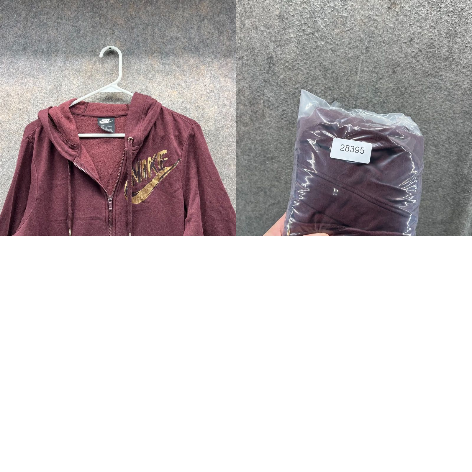 Nike Nike Hoodie Women M Burgundy Rally Full Zip Fleece Swoosh Jacket Size M / US 6-8 / IT 42-44 - 9 Thumbnail