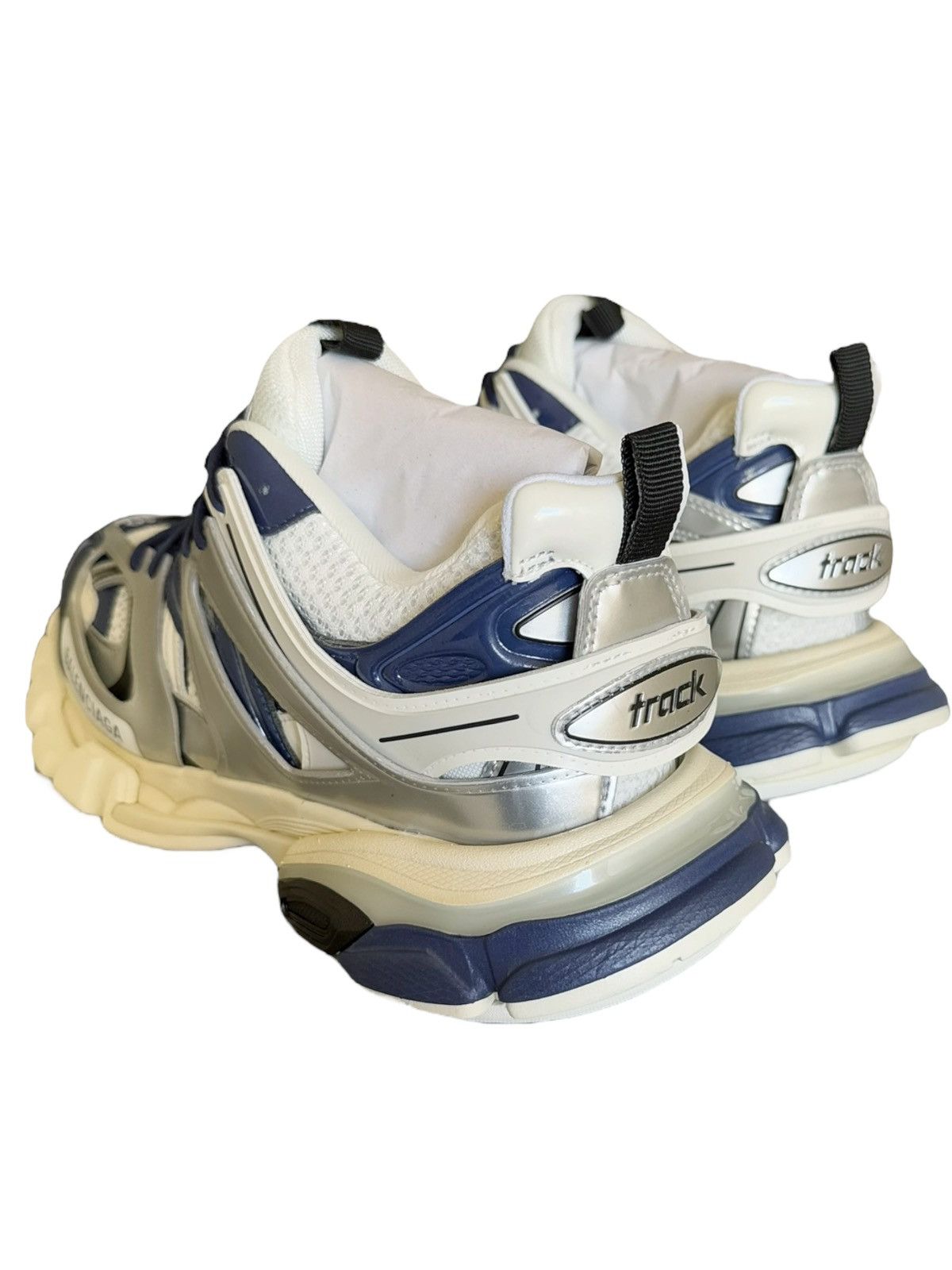 Balenciaga Track LED LIGHT Sneaker Silver Blue Metallic Size US 6 / EU 39 - 9 Thumbnail