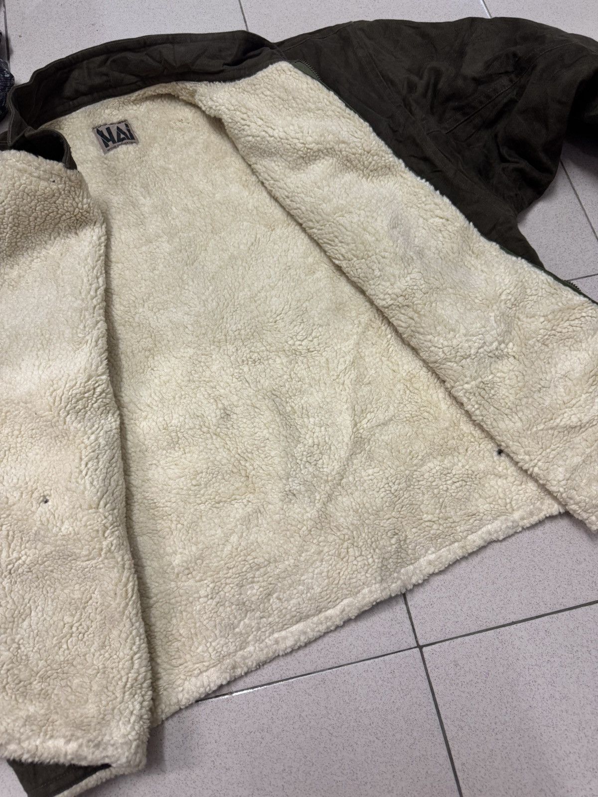 Hai Sporting Gear VTG 1980s HAI SPORTING HEAR MIYAKE DESIGN SHEARLING JACKET Size US M / EU 48-50 / 2 - 8 Thumbnail