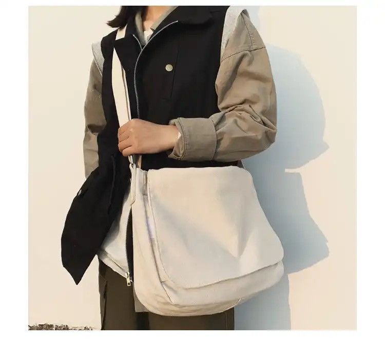 Japanese Brand Canvas Shoulder Crossbody Bag Size ONE SIZE - 1 Thumbnail