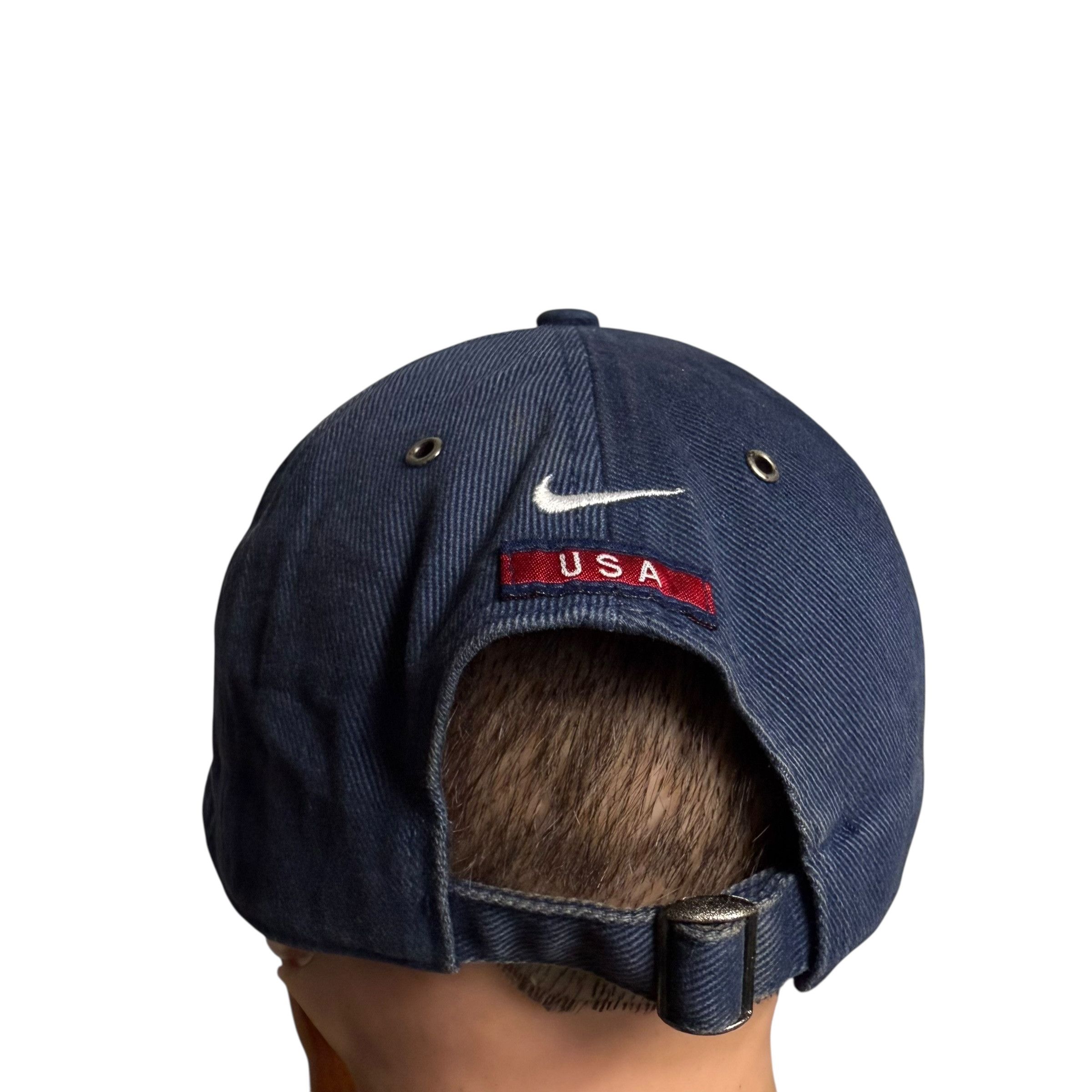 Nike 🔥RARE🔥Vintage Nike USA Football Team Baseball Cap Size ONE SIZE - 7 Thumbnail