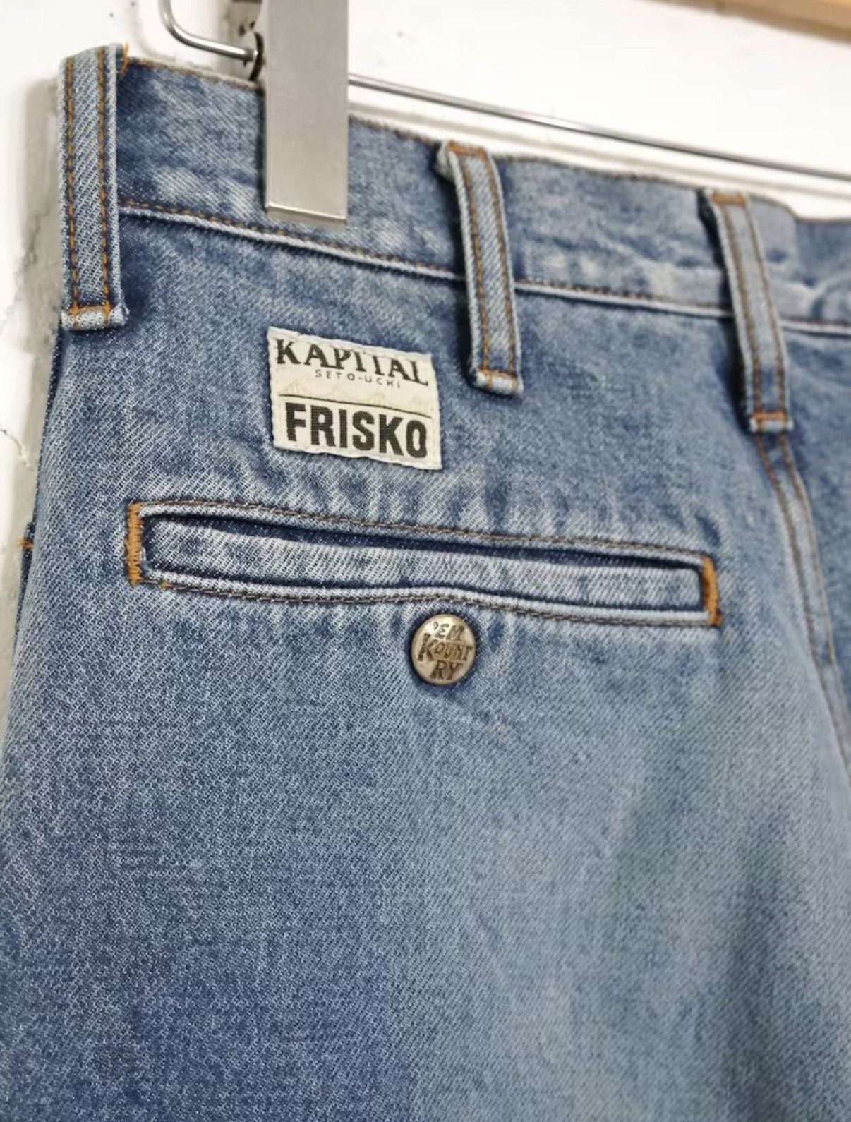 Kapital Kapital14oz Denim 5P Frisco Center Pleat jeans pants Size US 32 / EU 48 - 3 Thumbnail