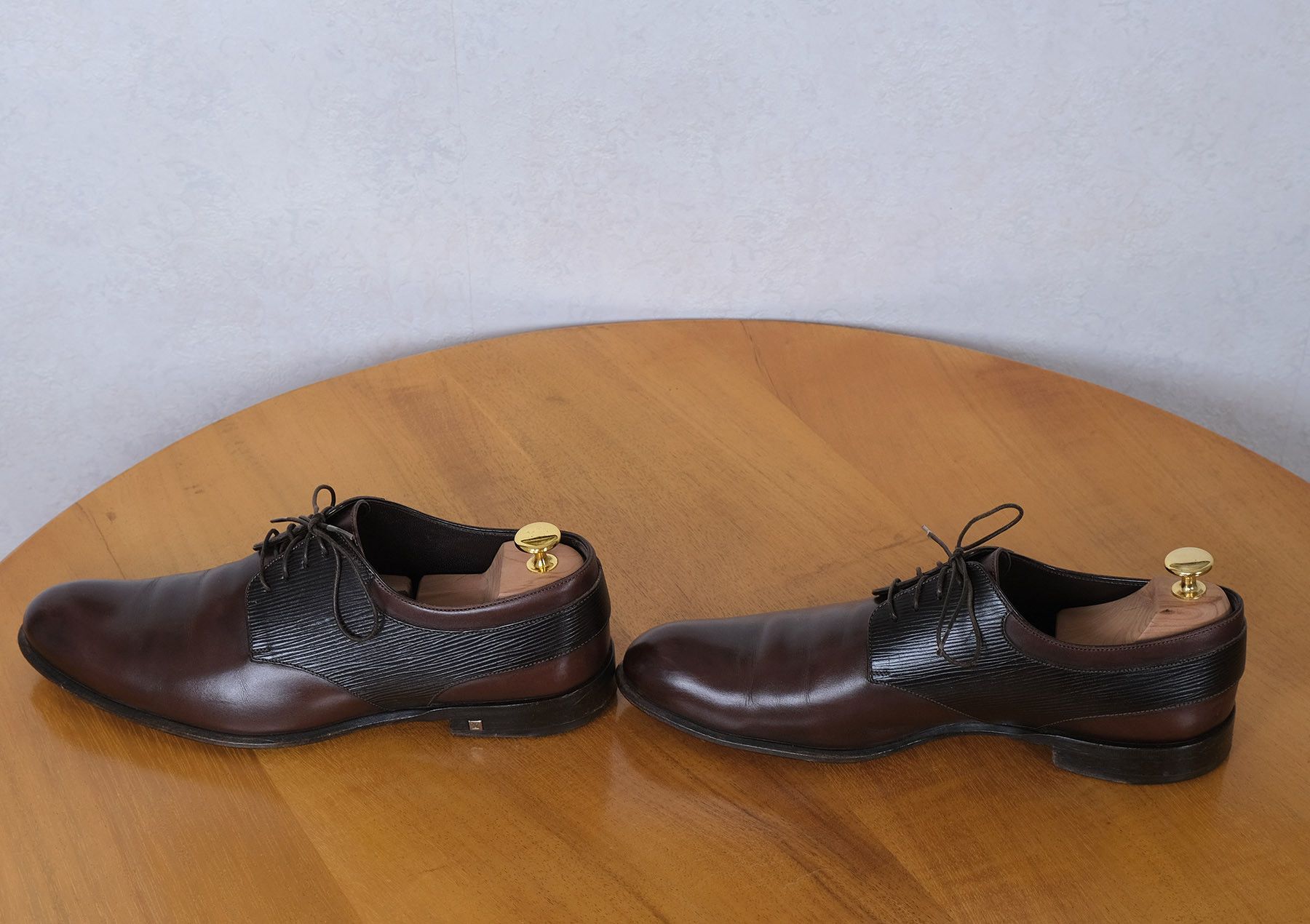 Louis Vuitton Louis Vuitton,Brown leather Shoes,Size 42, Certificate,1020e Size US 9 / EU 42 - 4 Thumbnail