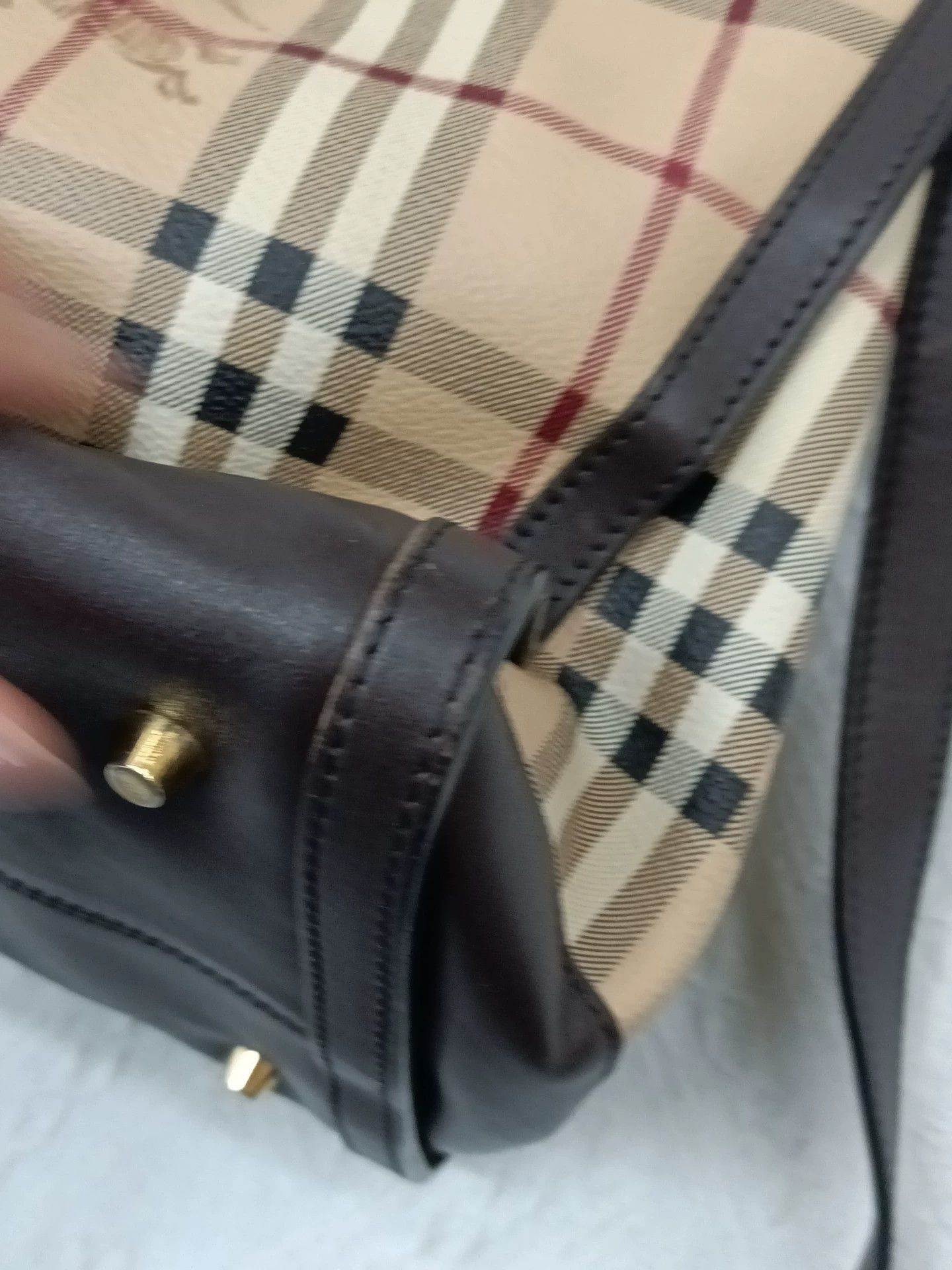 Burberry Burberry Check Shoulder Bag 36x17x23-38 Size ONE SIZE - 4 Thumbnail