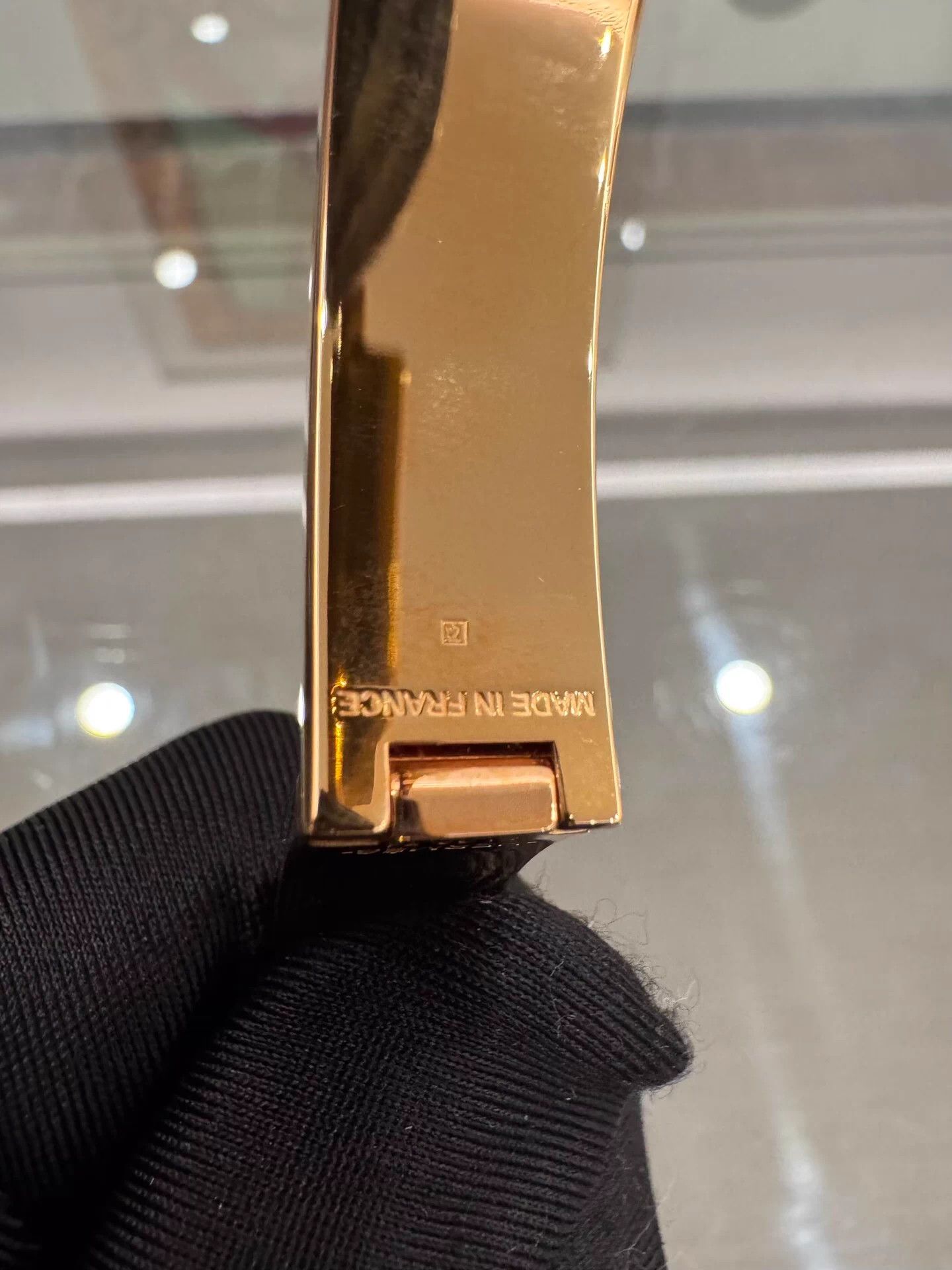 Hermes Hermes Clic H Blue Enamel Gold Bracelet GM Size ONE SIZE - 6 Thumbnail