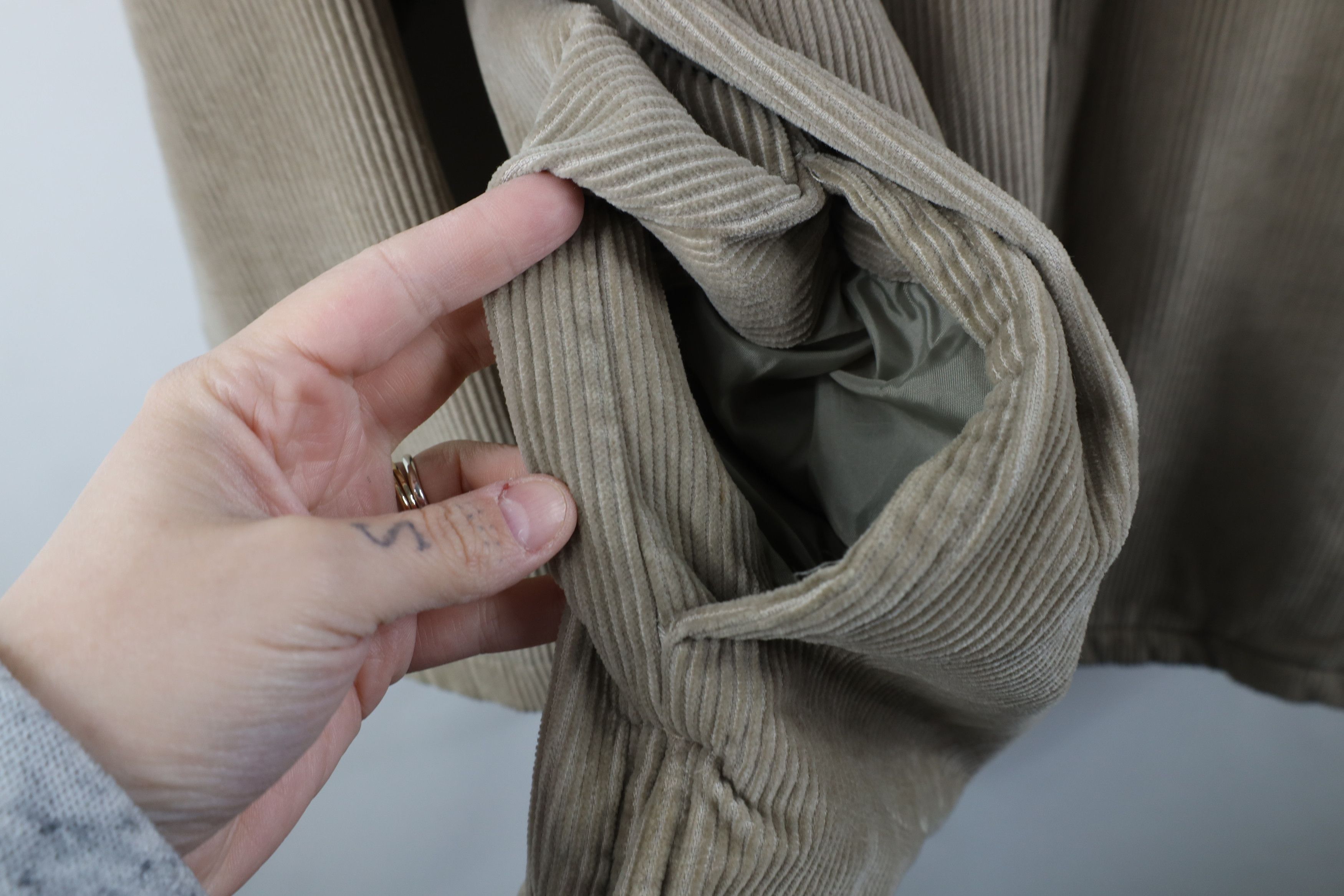 Vintage Vintage 90s Streetwear Lined Corduroy Shirt Jacket Jac Shirt Size US XXL / EU 58 / 5 - 10 Thumbnail