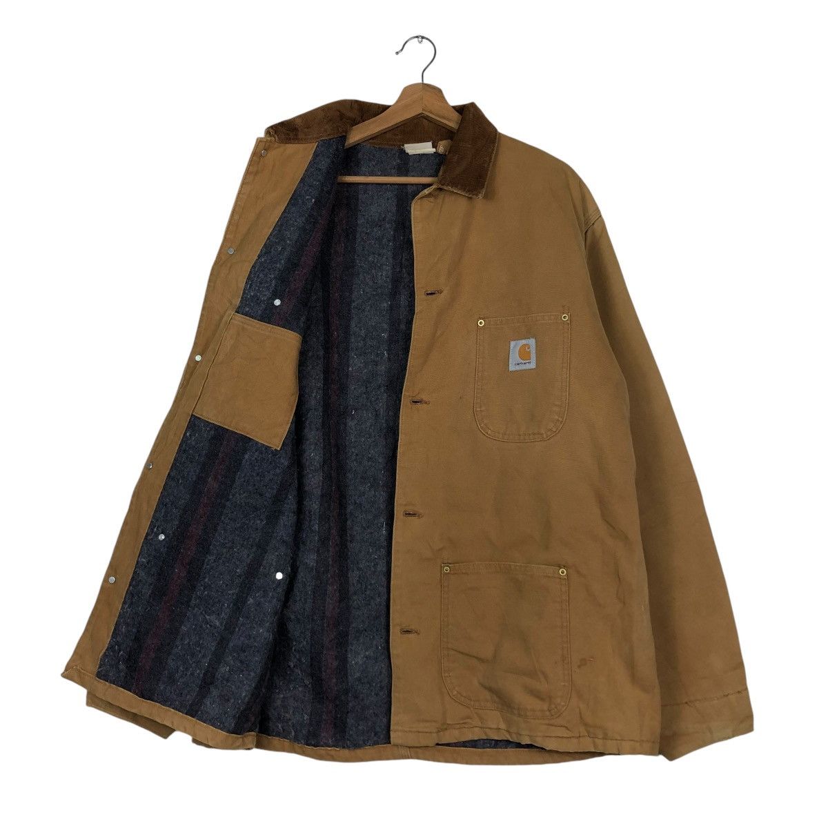 Carhartt 🔥VINTAGE CHORE JACKET CARHARTT DUCK CANVAS WORKER Size US L / EU 52-54 / 3 - 12 Thumbnail