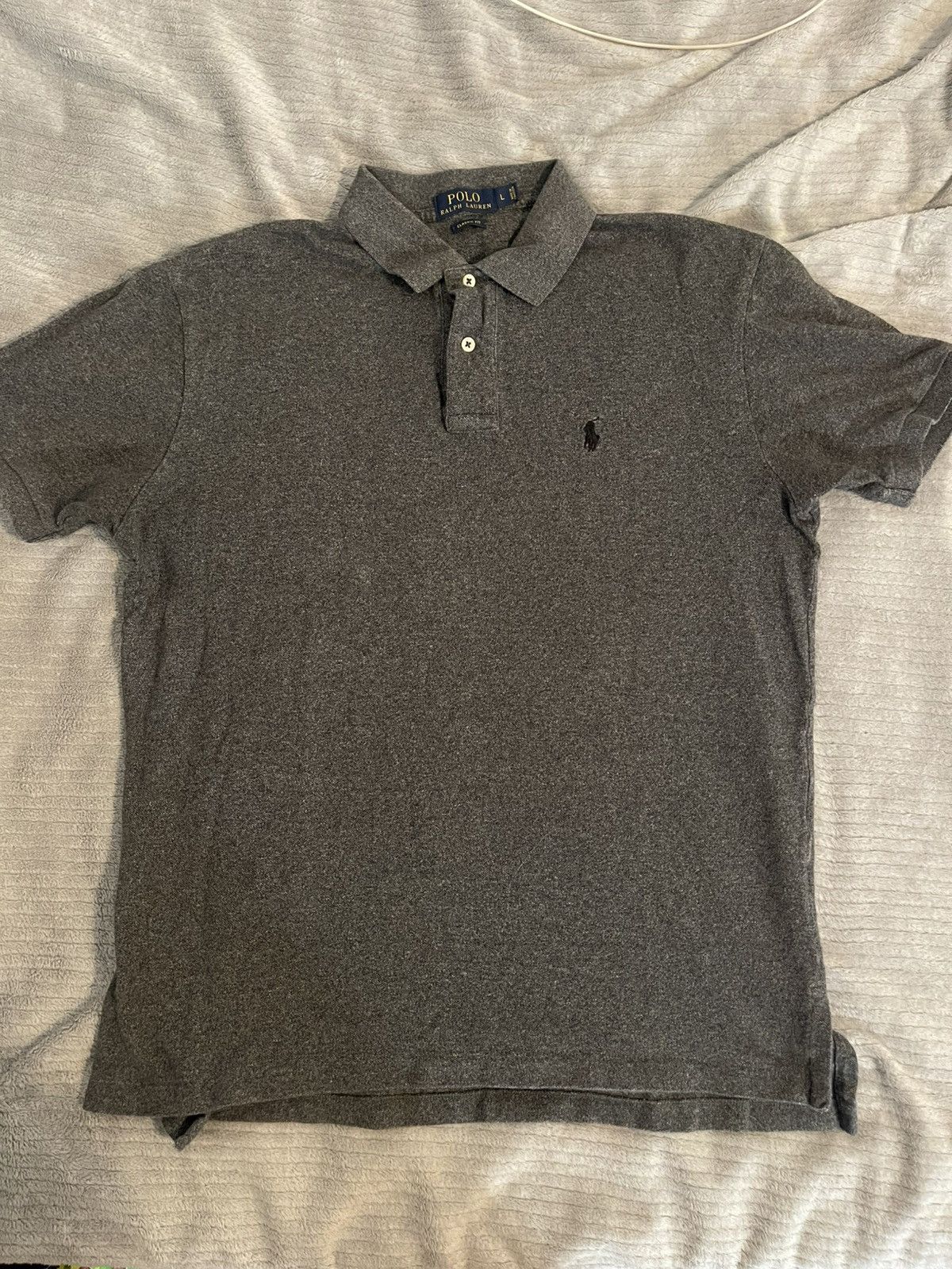 Polo Ralph Lauren Polo Ralph Lauren Dark Grey Polo/Shirt Size US L / EU 52-54 / 3 - 1 Thumbnail