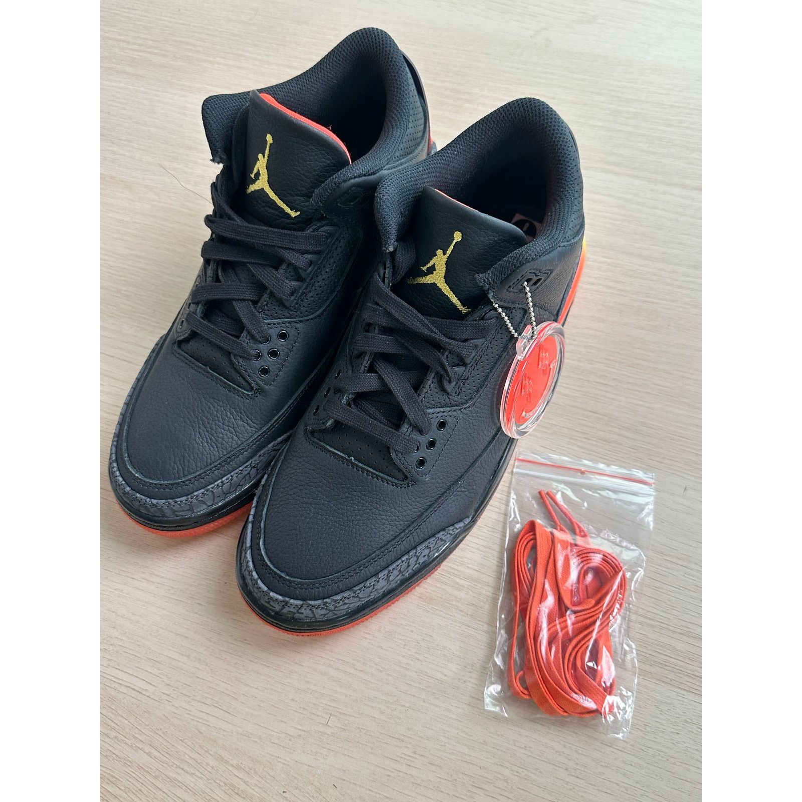 Jordan Brand RARE J Balvin x Jordan 3 Rio Black Sneaker - Size 8M - NEW Size US 8 / EU 41 - 2 Thumbnail