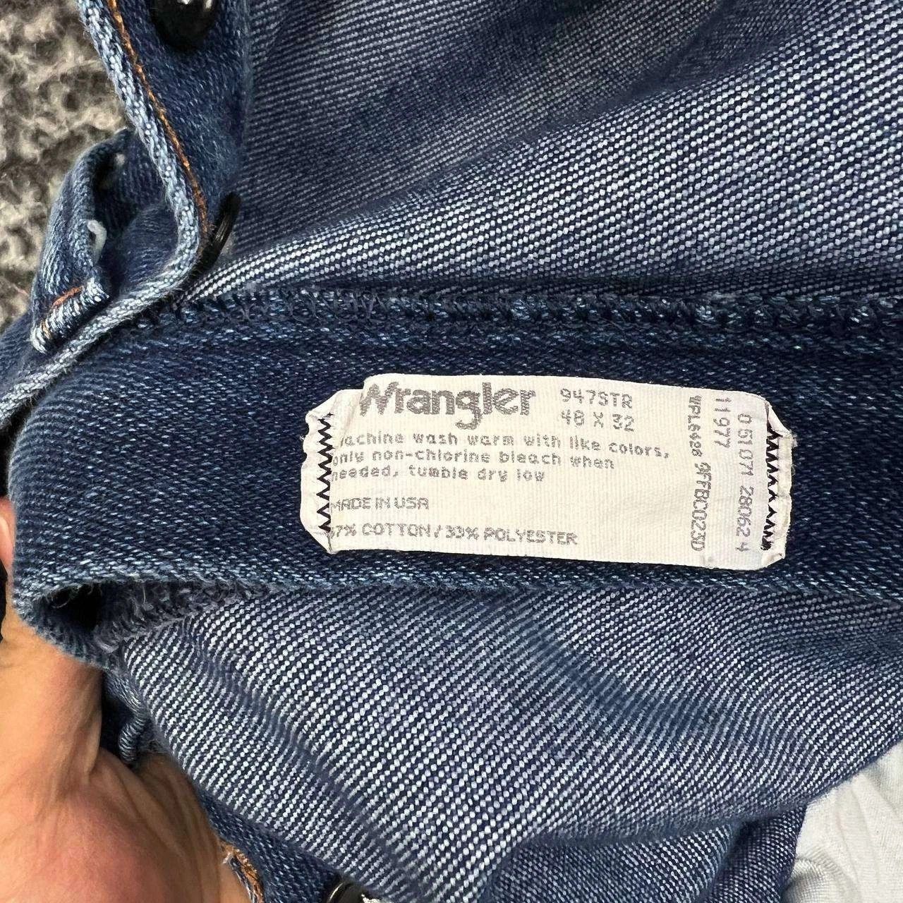 Wrangler Vintage Wrangler Jeans Men 48x32 Denim Pants Straight Pocket Size US 32 / EU 48 - 3 Thumbnail