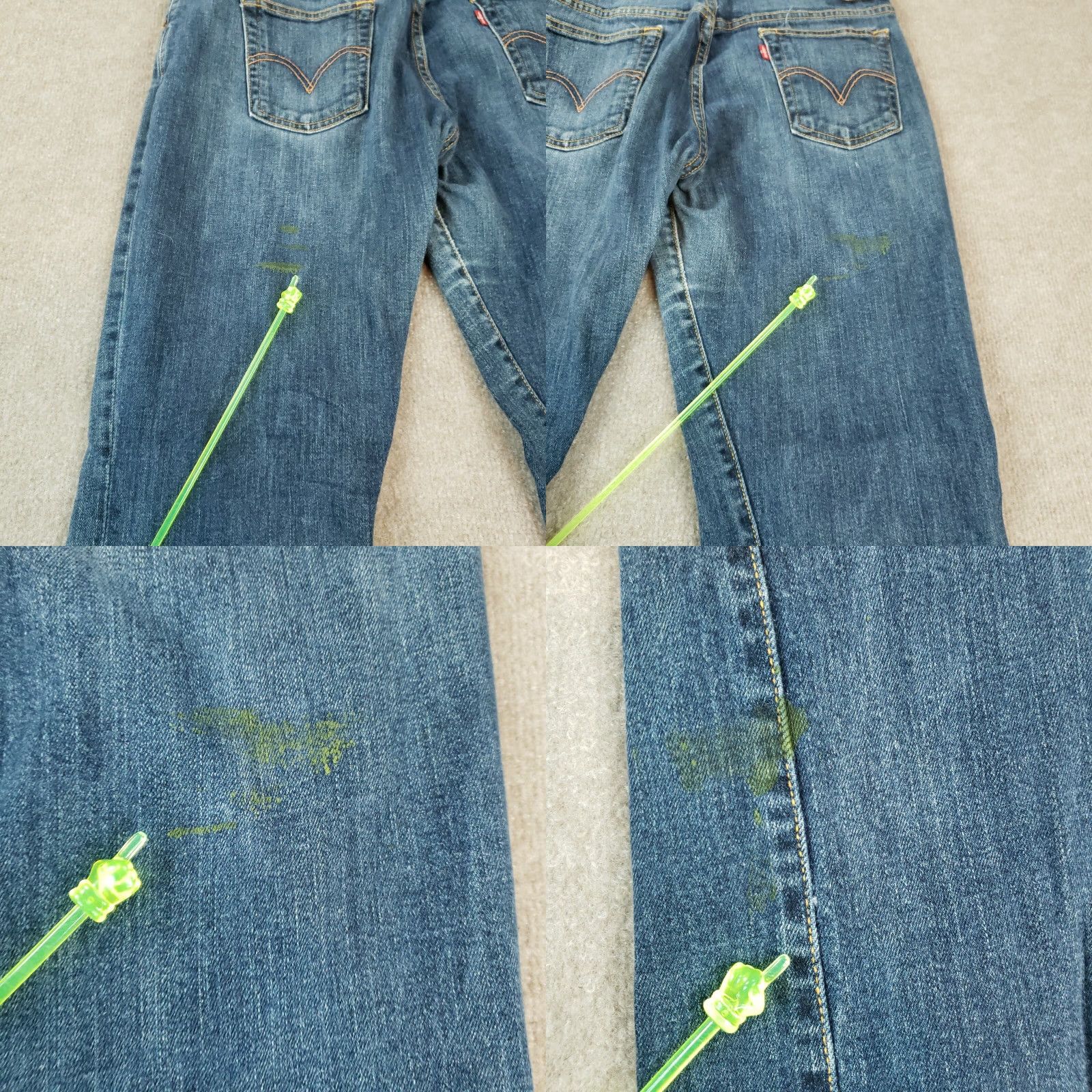Levi's Levis 515 Jeans Womens Size 14 Mis 34x31 Blue Denim Nouveau Boot Cut Stretch Size 24" / US 00 / IT 34 - 10 Thumbnail