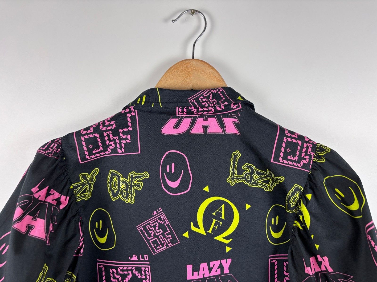 Lazy Oaf Lazy Oaf Button Down Shirt Colorful Top Black Size US 6 Size M / US 6-8 / IT 42-44 - 5 Thumbnail