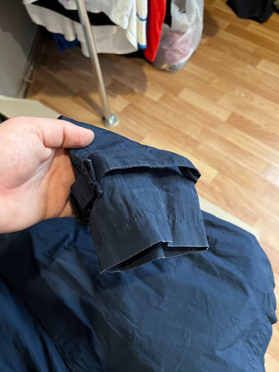 Burberry BURBERRY BRIT SOLID WMN NAVY BUTTON TRENCH COAT JACKET XL Size XL / US 12-14 / IT 48-50 - 19 Thumbnail