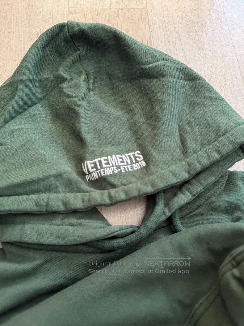 Vetements VETEMENTS Dual-Sided Wear Double Collar Hooded Sweatshirt Size US XS / EU 42 / 0 - 4 Thumbnail