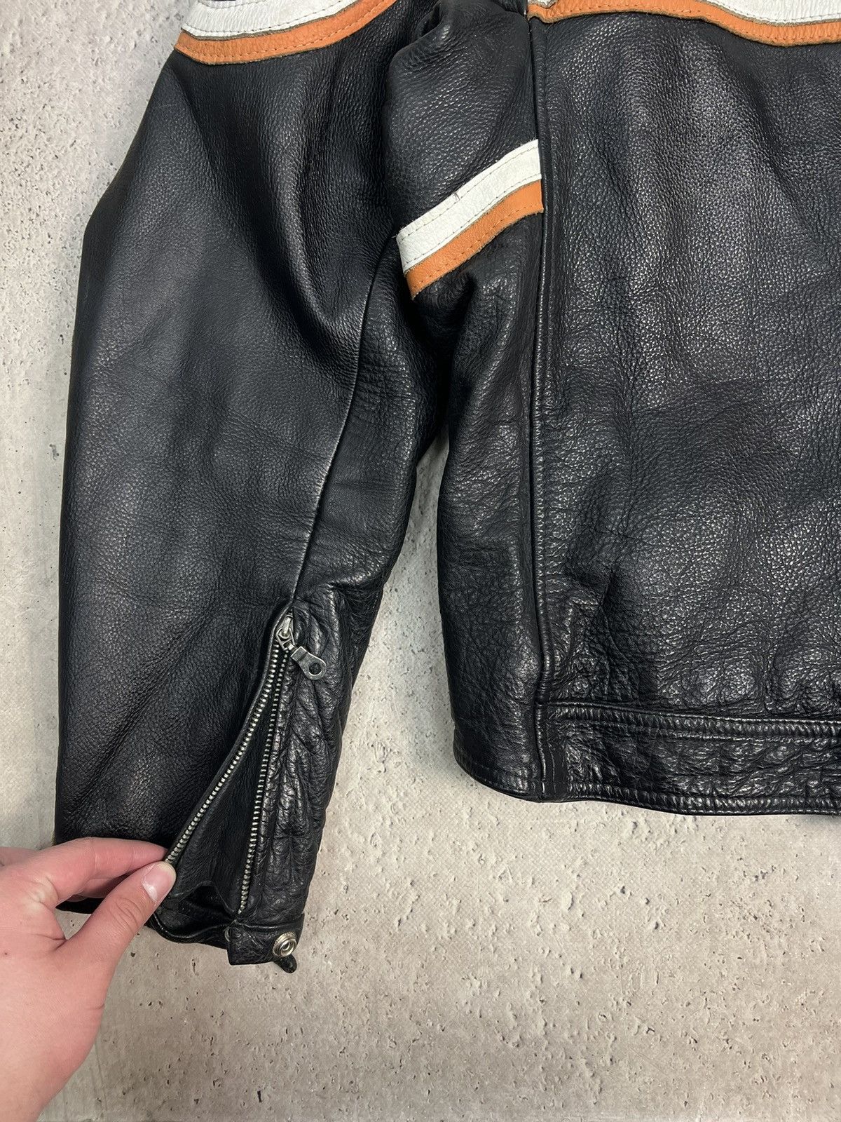 Vintage Vintage MOTO RACING F1 Leather HYPE Jacket Size US XL / EU 56 / 4 - 8 Thumbnail