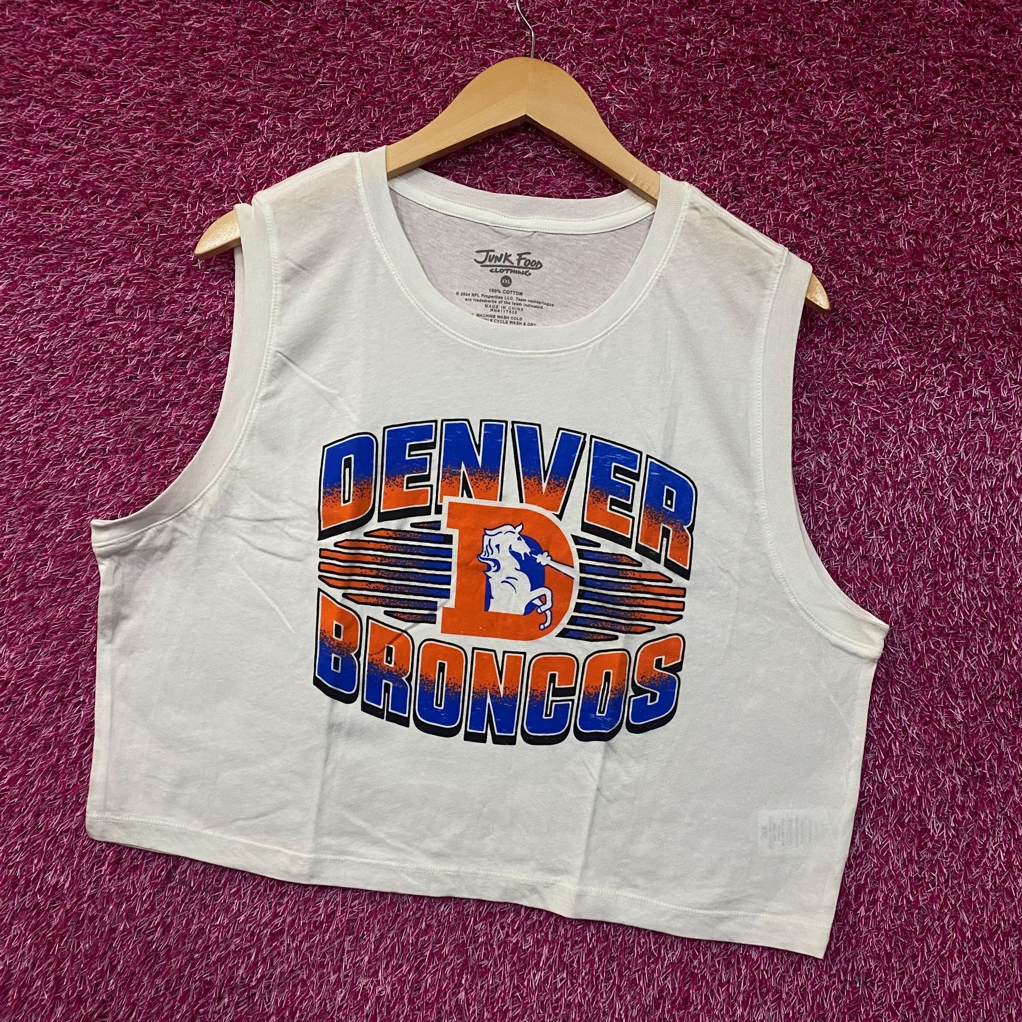 Junk Food Junk Food Clothing NFL Denver Broncos Sleeveless Cropped T-S Size XXL / US 16-18 / IT 52-54 - 3 Thumbnail