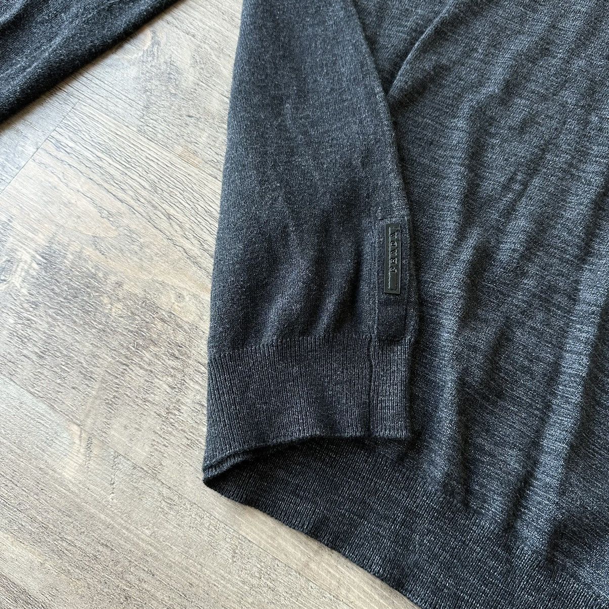 Prada × Vintage Vintage FW2010 Prada Two Tone Cotton&Cashmere Roll Neck Size US XL / EU 56 / 4 - 6 Thumbnail