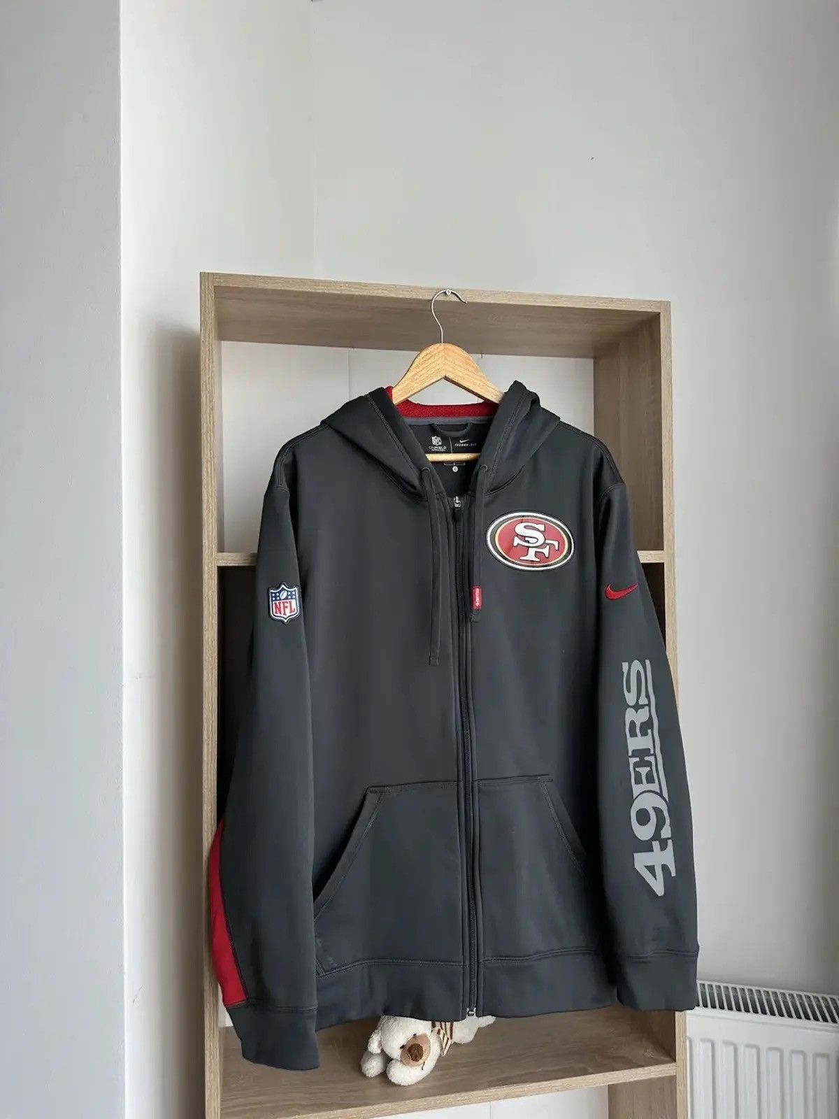 NFL Vintage San Francisco NFL Nike Zip Hoodie Size US L / EU 52-54 / 3 - 1 Thumbnail