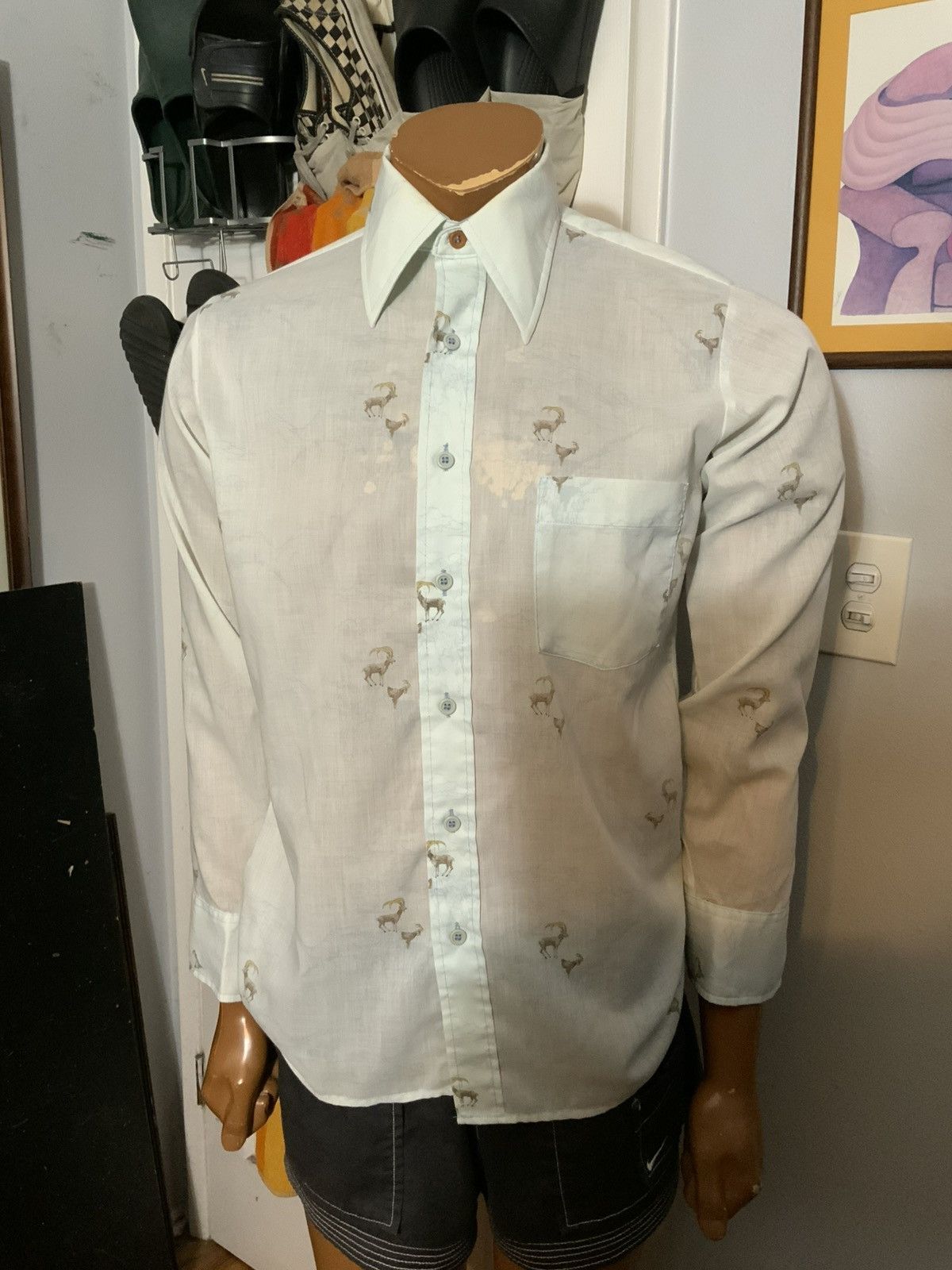 Arrow × Vintage 70s Arrow Doubler Doubler Bighorn Sheep Mountain AOP Shirt Size US S / EU 44-46 / 1 - 8 Thumbnail