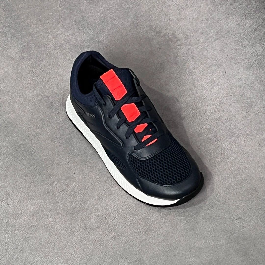 Hugo Boss HUGO BOSS Navy Color Block Cutout Sneakers 40 Size US 7 / EU 40 - 7 Thumbnail