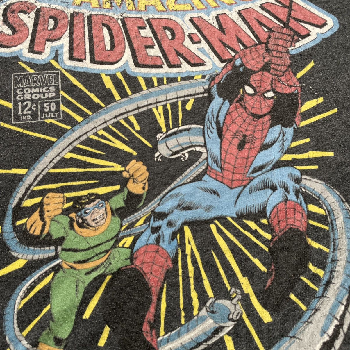 Vintage Vintage 90s Spider Man Graphic Tee Sun Faded Grunge Baggy S Size US S / EU 44-46 / 1 - 4 Thumbnail