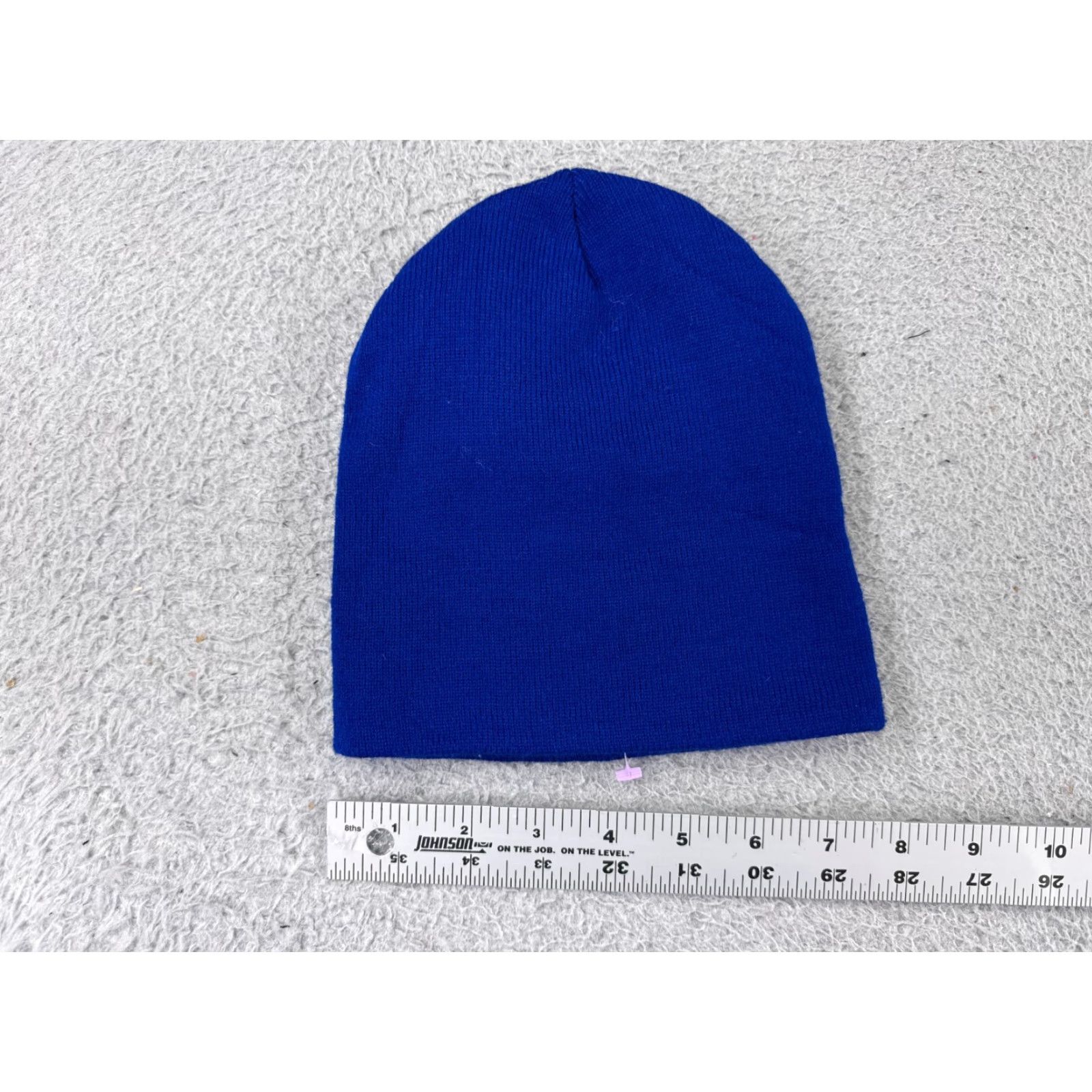 Vintage Blue Knit Beanie Hat for Men - One Size Lightweight Ski & Snowboard Cap Size ONE SIZE - 2 Thumbnail