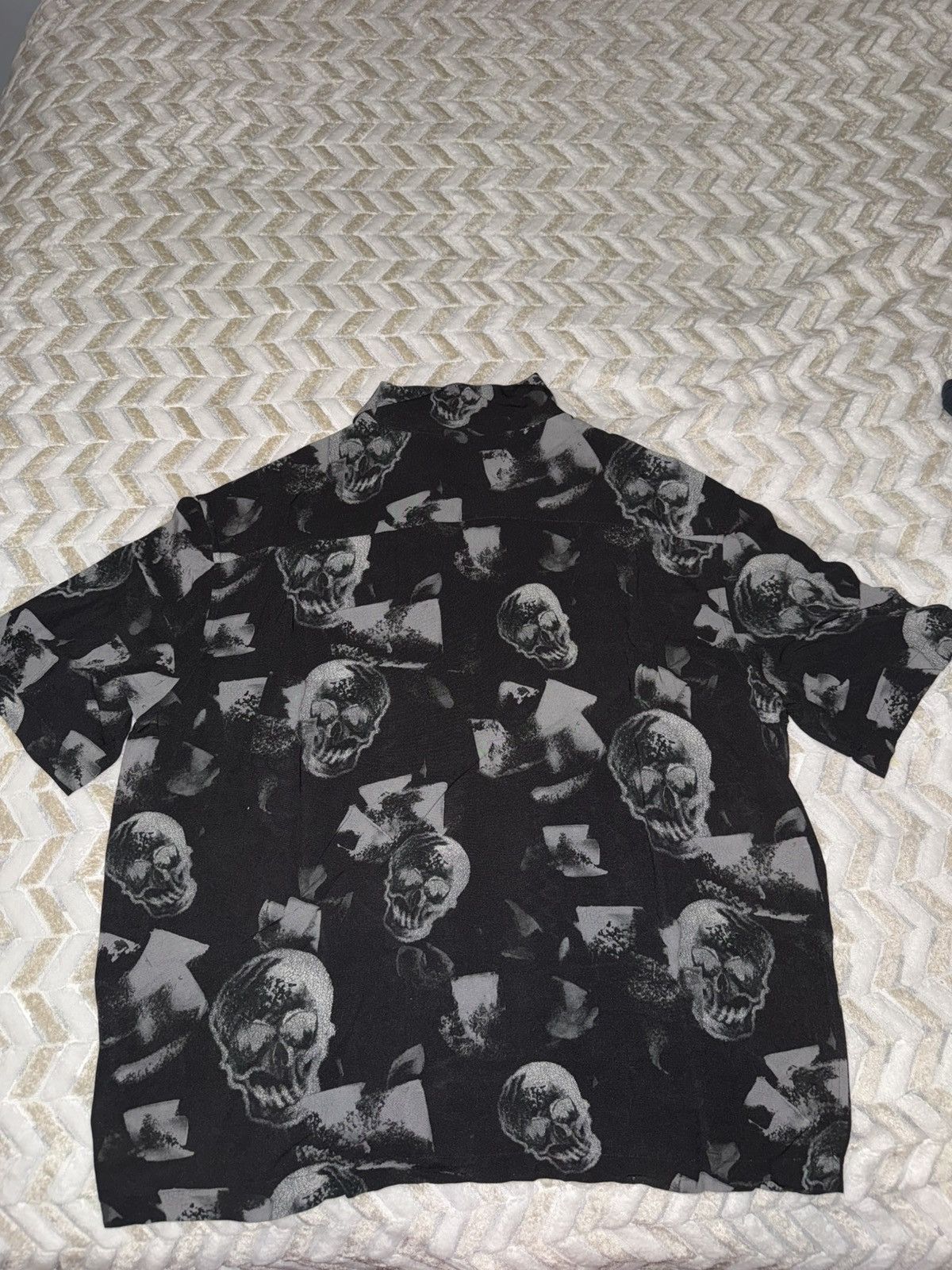Palm Angels Palm Angels Skull Bowling Shirt Size US M / EU 48-50 / 2 - 2 Thumbnail