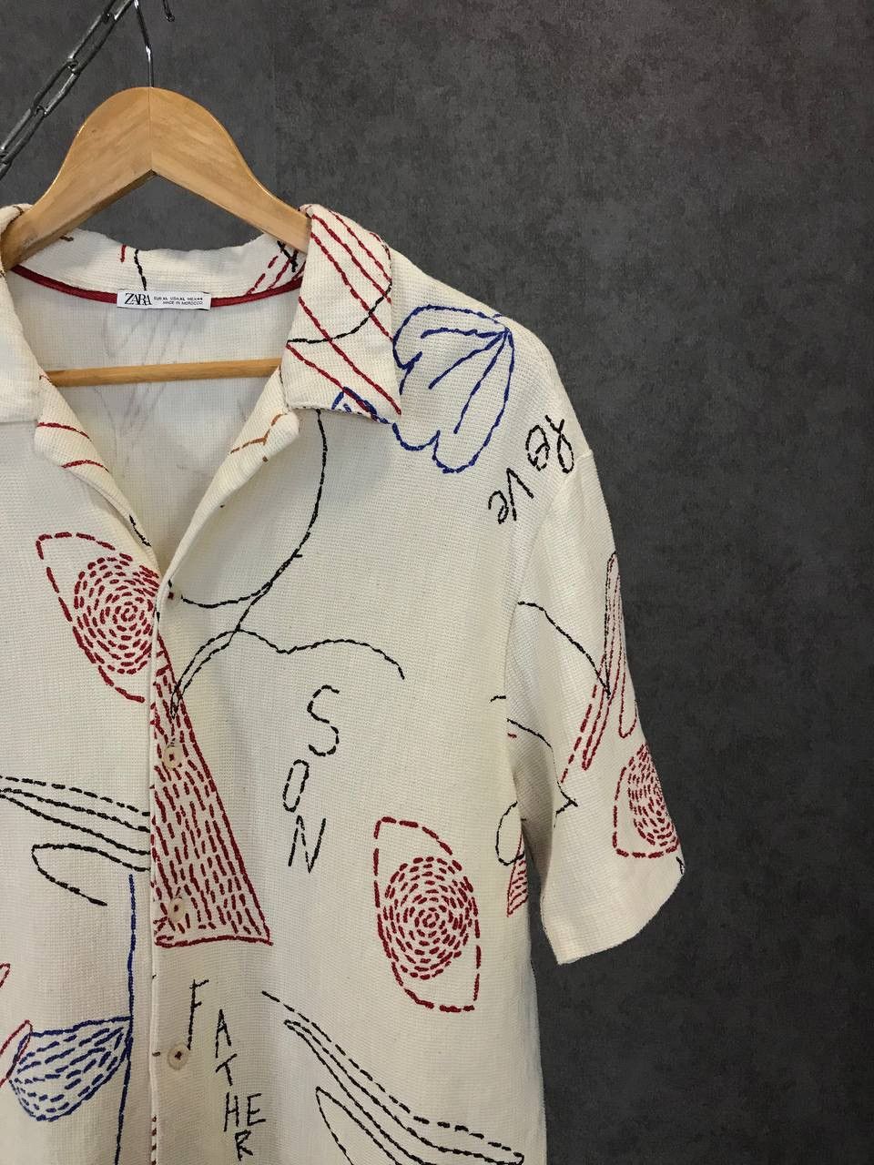 Zara Zara Man art crazy Hawaiian shirt Size US XL / EU 56 / 4 - 2 Thumbnail