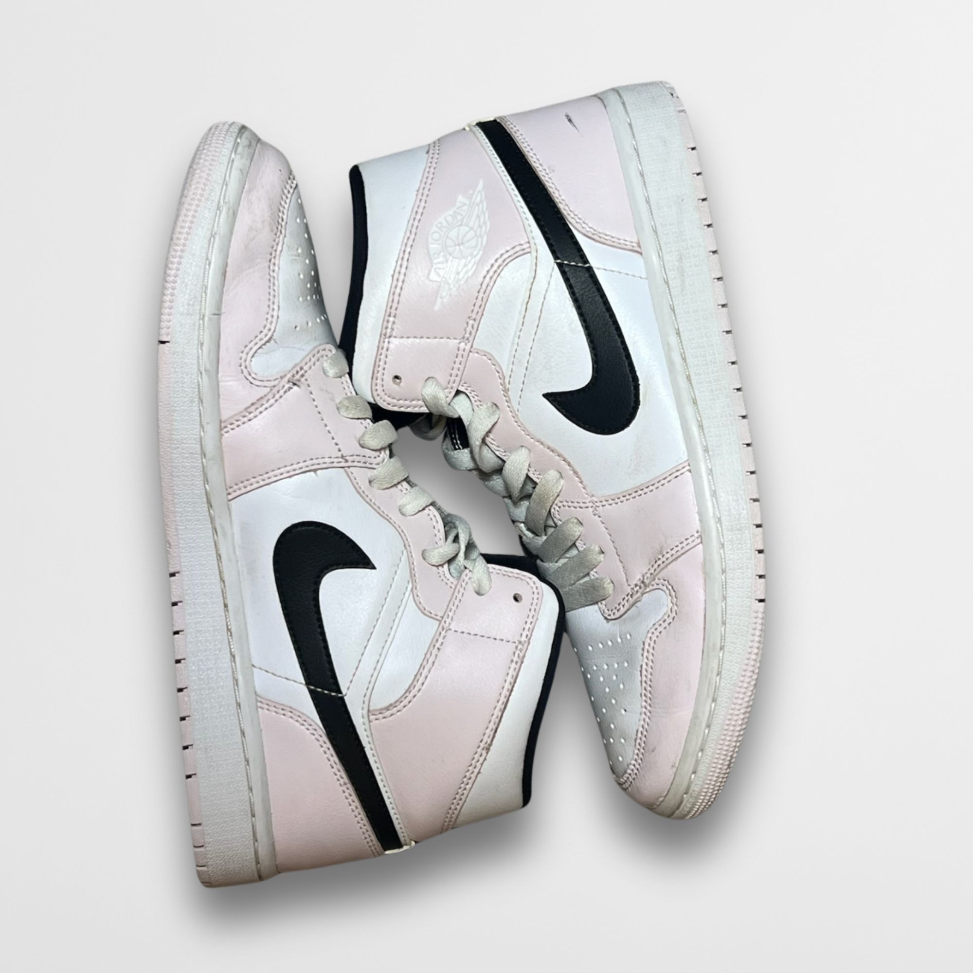 Nike Nike Air Jordan 1 Mid Barely Rose Womens Sneakers Size 9.5 Size US 9.5 / IT 39.5 - 6 Thumbnail
