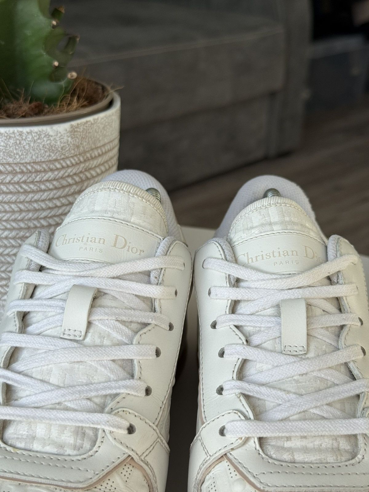 Dior Dior One Monogram Sneackers Low White Pink Size US 8.5 / IT 38.5 - 11 Thumbnail