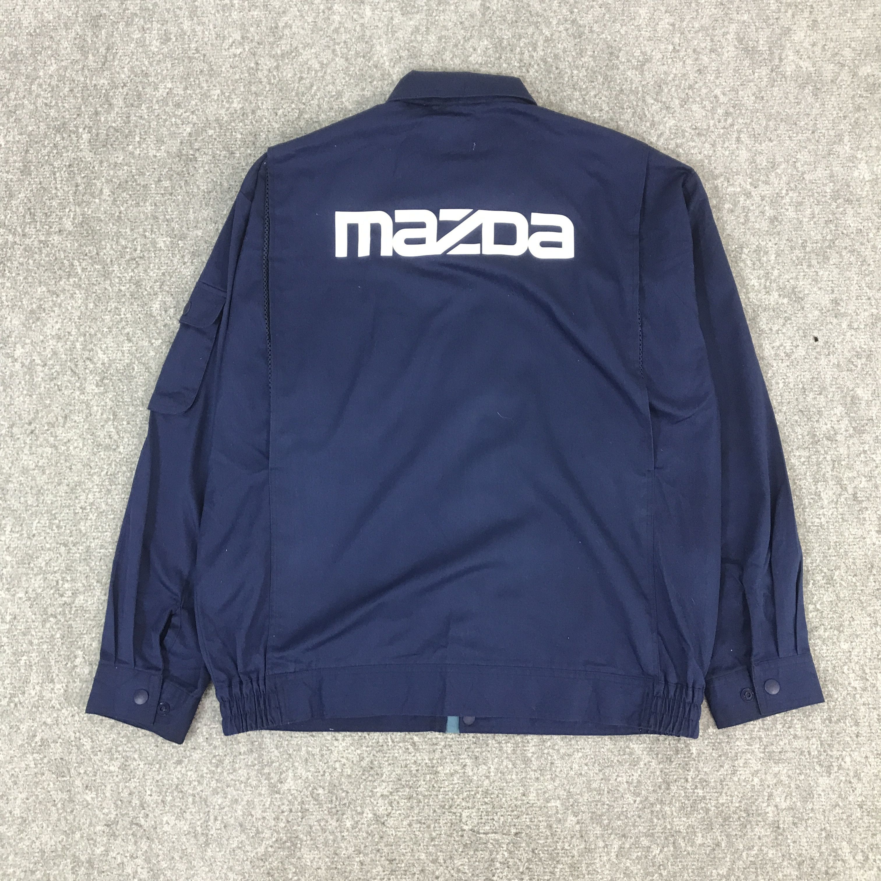 Japanese Brand MAZDA RACING TEAM BLUE UNIFORM CUSTOM JACKET K70B7 Size US L / EU 52-54 / 3 - 1 Thumbnail